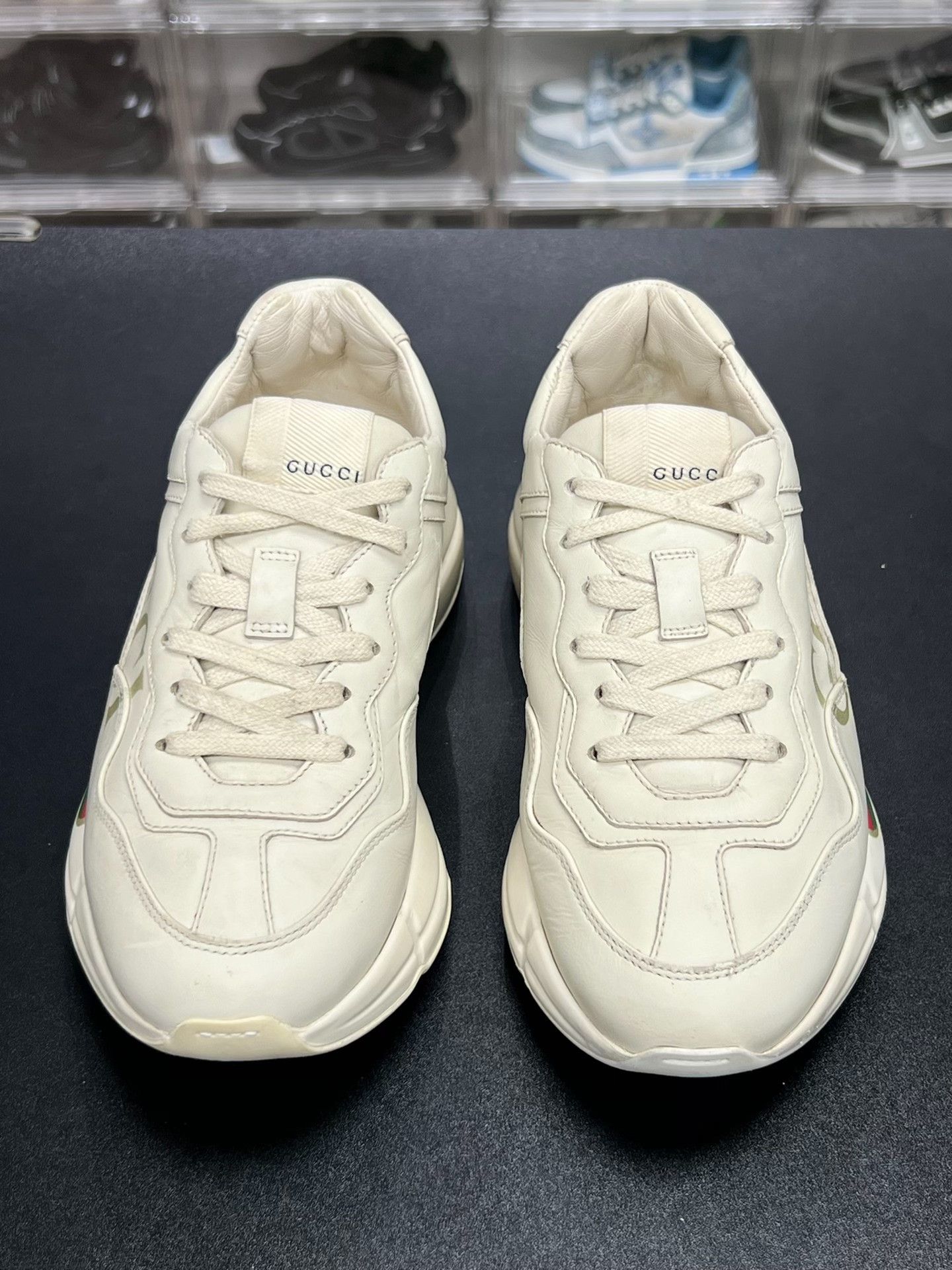 Gucci Gucci Retro White Lowtop Sneakers us_6-5 Women Size US 6.5 / IT 36.5 - 2 Thumbnail