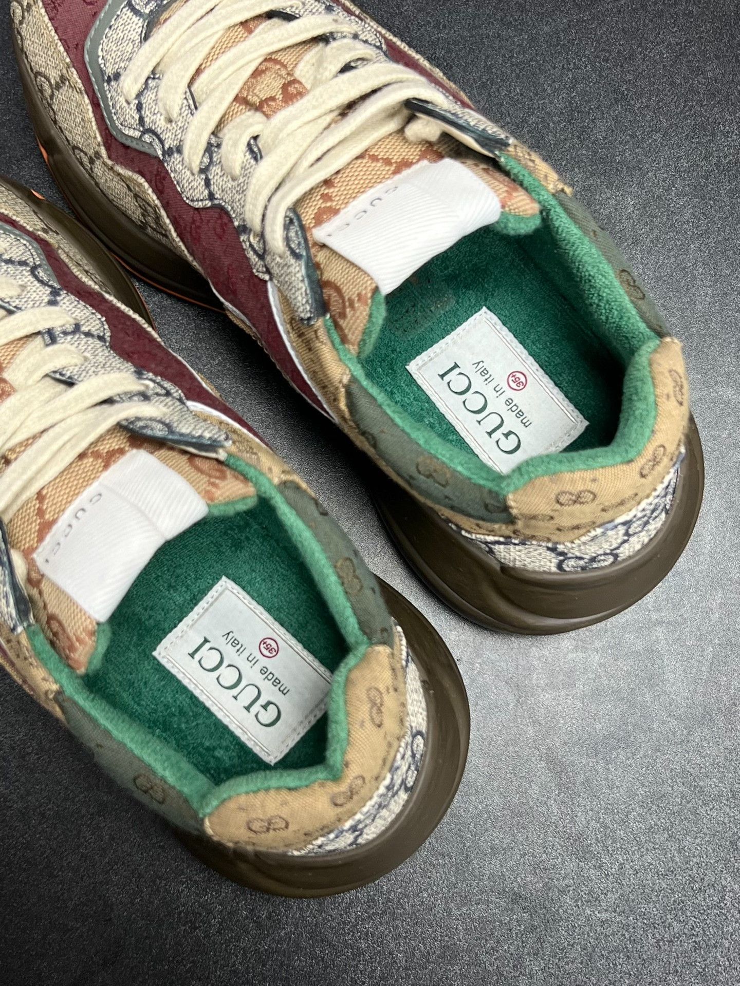 Gucci Gucci Brown Lowtop Sneakers us_5-5 Women Size US 5.5 / IT 35.5 - 4 Thumbnail