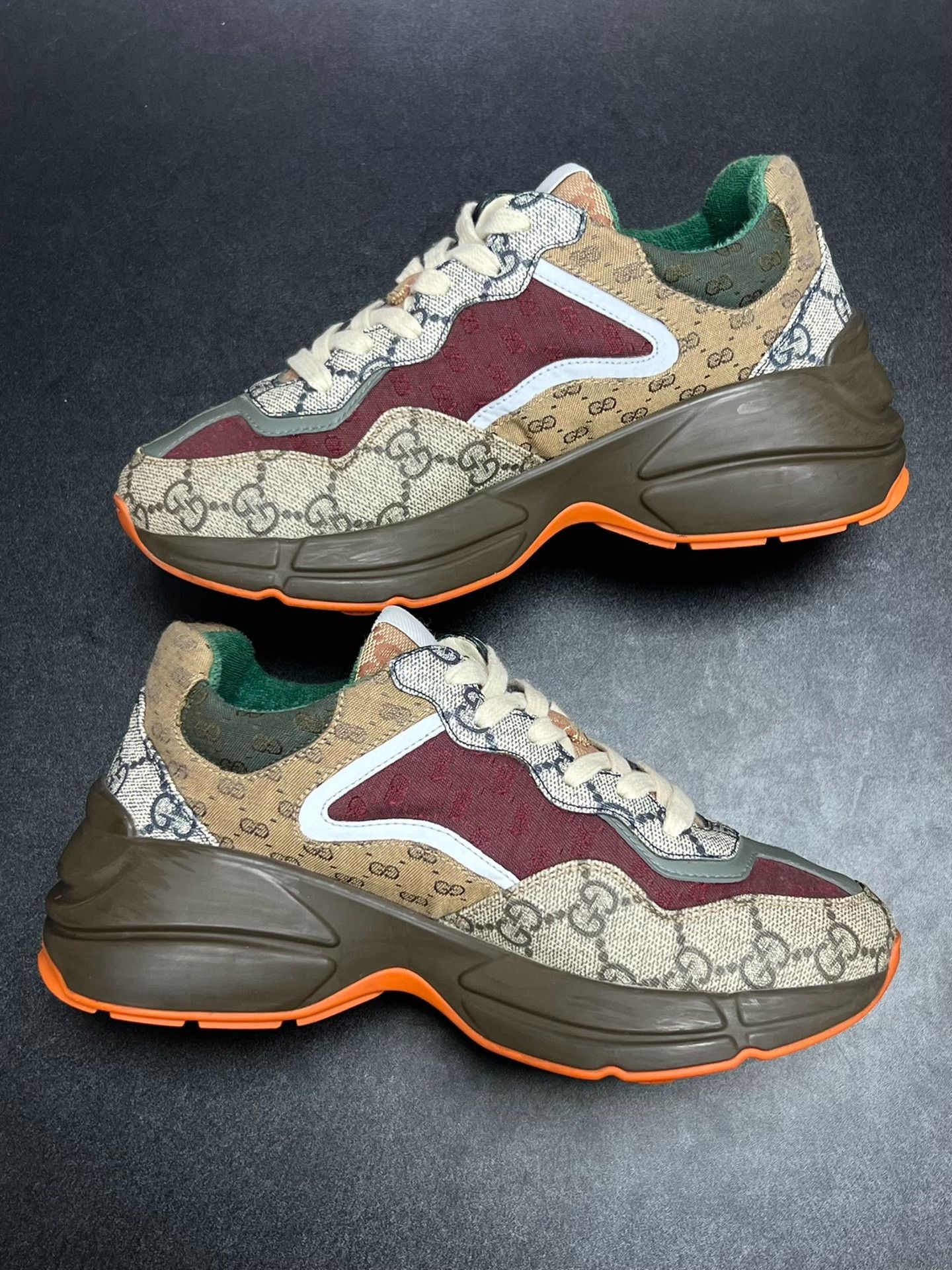 Gucci Gucci Brown Lowtop Sneakers us_5-5 Women Size US 5.5 / IT 35.5 - 6 Thumbnail