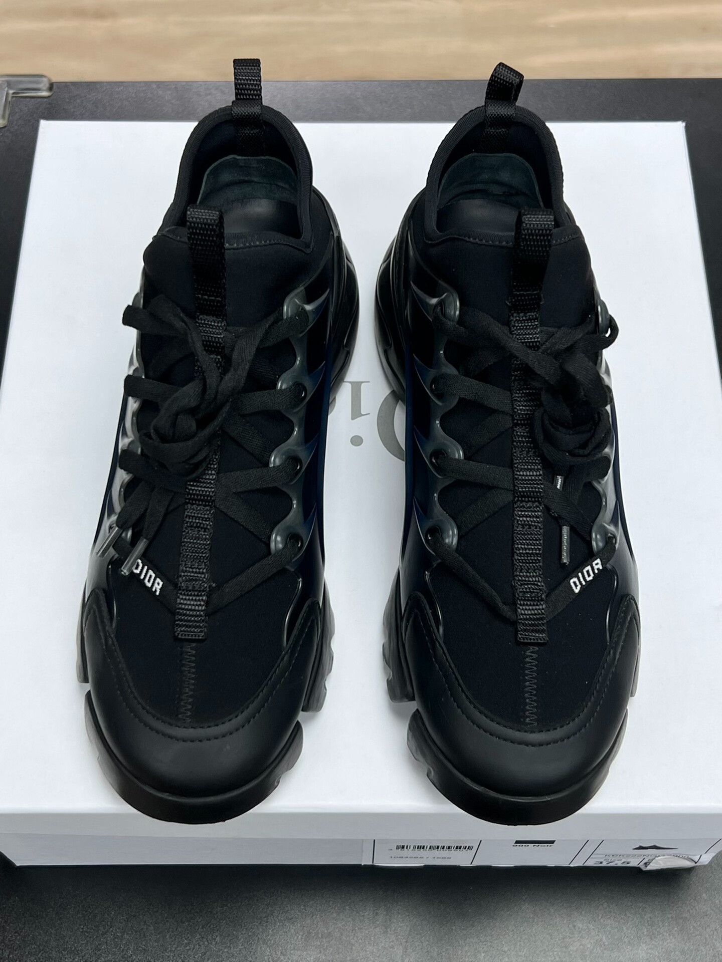 Dior Dior Black Lowtop Sneakers us_7-5 Women Size US 7.5 / IT 37.5 - 3 Thumbnail
