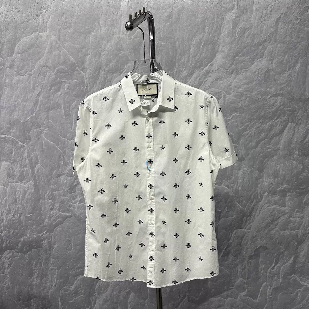 Gucci Gucci Bee & Star Print Short Sleeve Shirt 15 Size US S / EU 44-46 / 1 - 2 Thumbnail