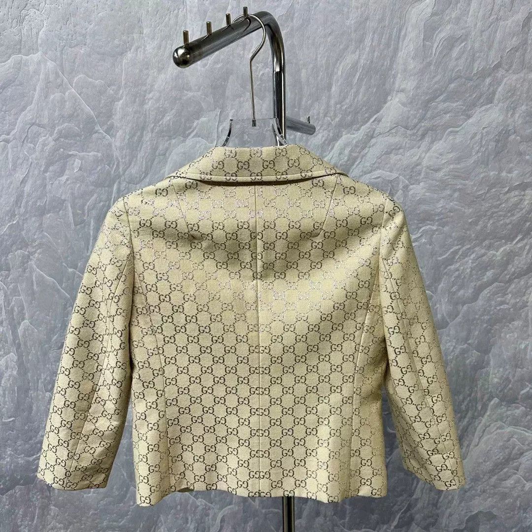 Gucci Gucci Silver Monogram GG Blazer Size 36 Size XS / US 0-2 / IT 36-38 - 5 Thumbnail