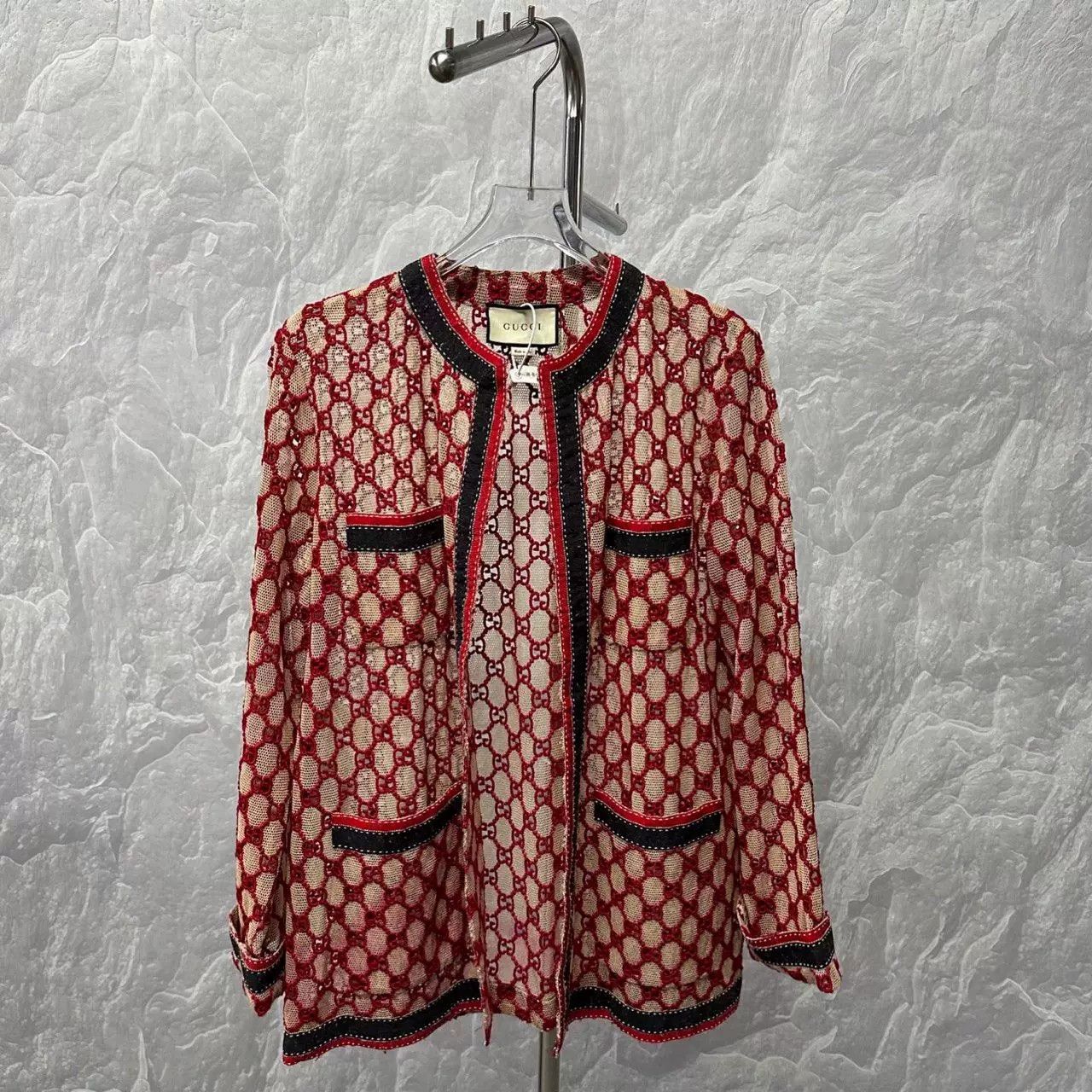 Gucci Gucci GG Monogram Lace Cardigan Jacket Size 40 Size S / US 4 / IT 40 - 2 Thumbnail