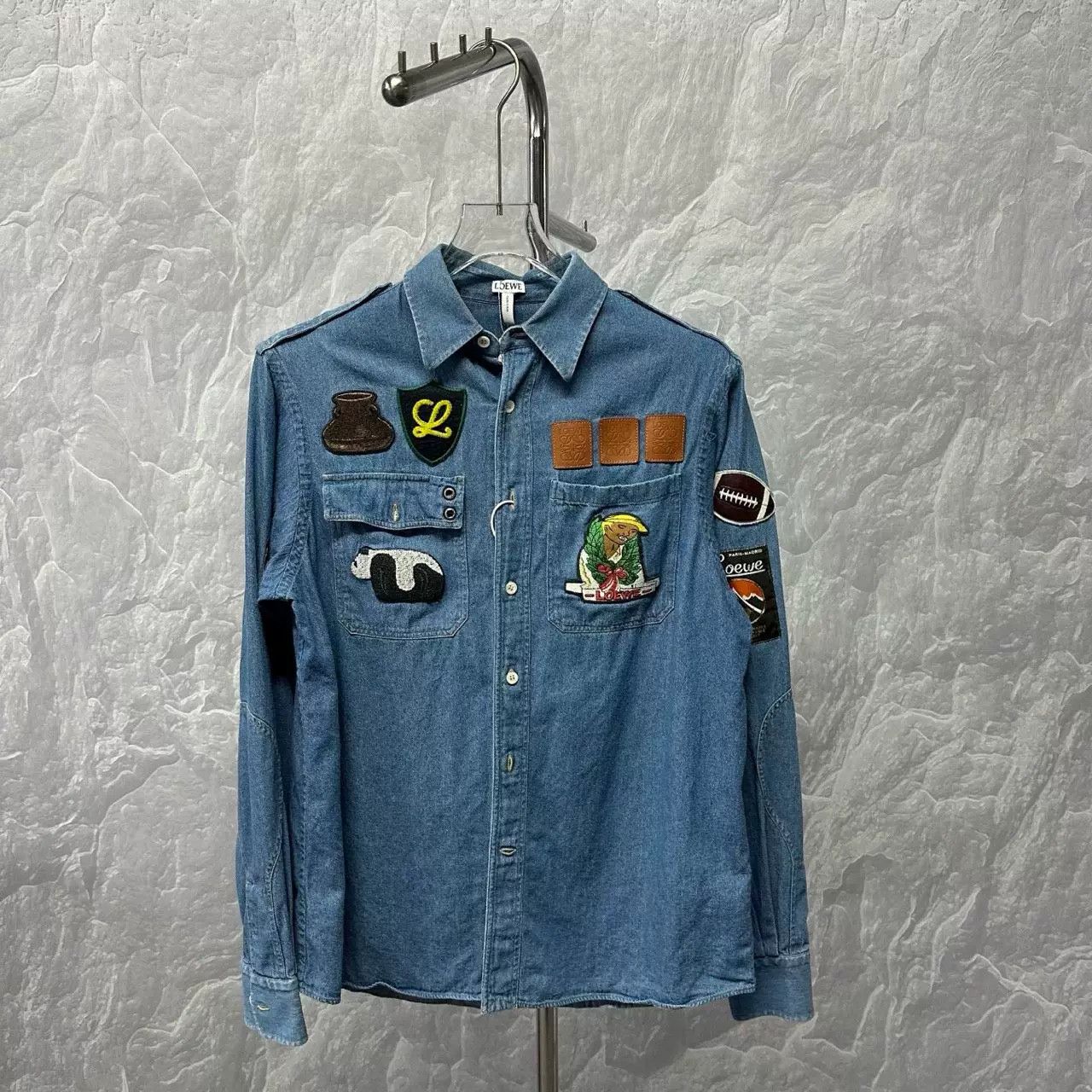 Loewe Loewe Patch Denim Long Sleeve Shirt XS Size US XS / EU 42 / 0 - 2 Thumbnail