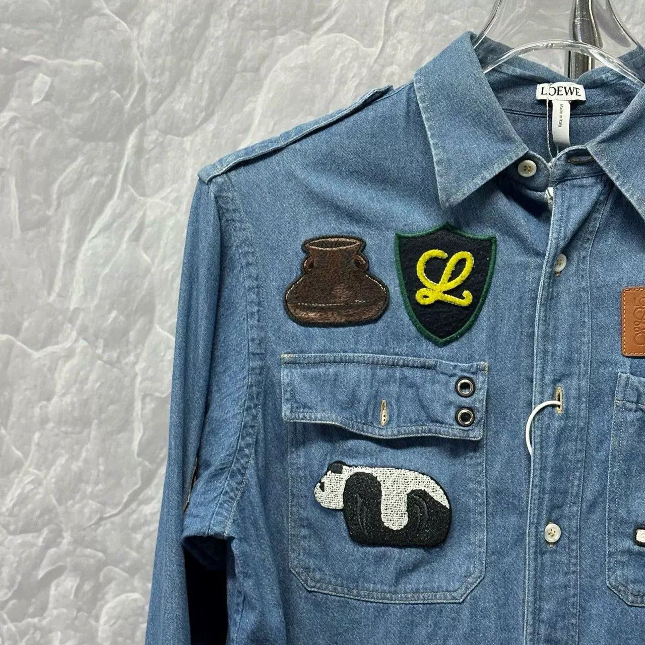 Loewe Loewe Patch Denim Long Sleeve Shirt XS Size US XS / EU 42 / 0 - 4 Thumbnail