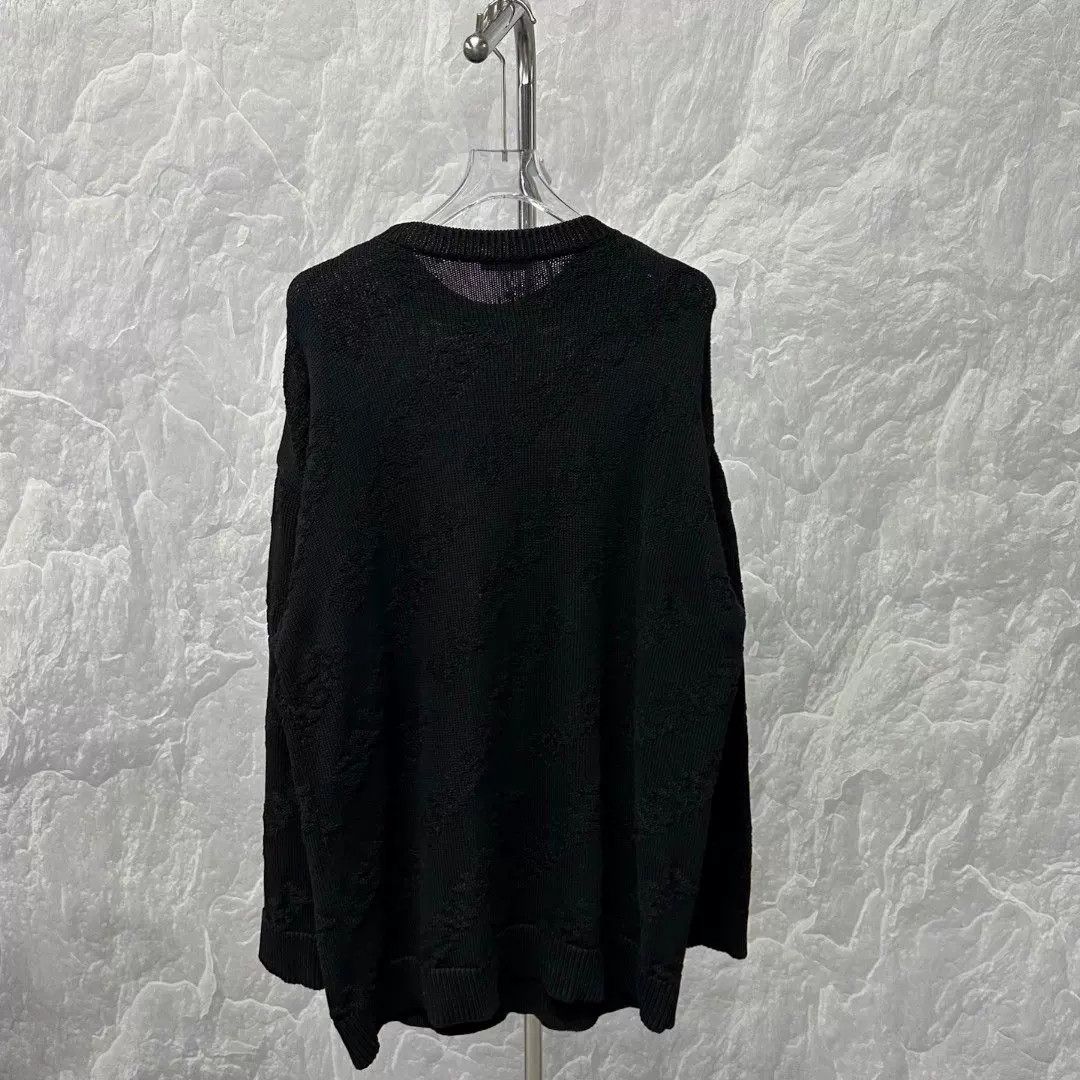 Balenciaga Balenciaga Tonal Jacquard Knit Sweater Size M Size US M / EU 48-50 / 2 - 5 Thumbnail