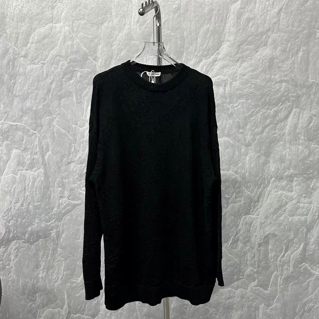 Balenciaga Balenciaga Tonal Jacquard Knit Sweater Size M Size US M / EU 48-50 / 2 - 2 Thumbnail