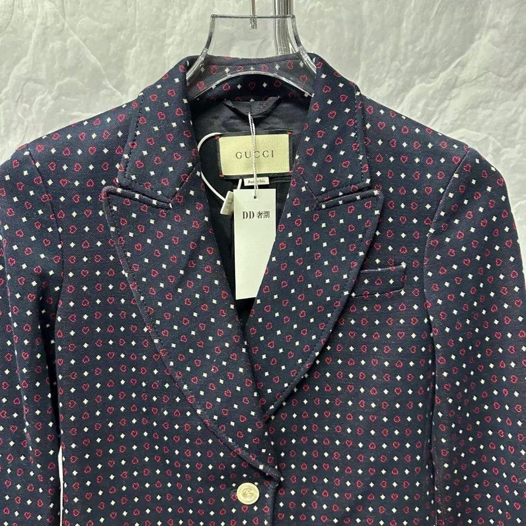 Gucci Gucci Heart Print Blazer IT 36 Size XS / US 0-2 / IT 36-38 - 3 Thumbnail