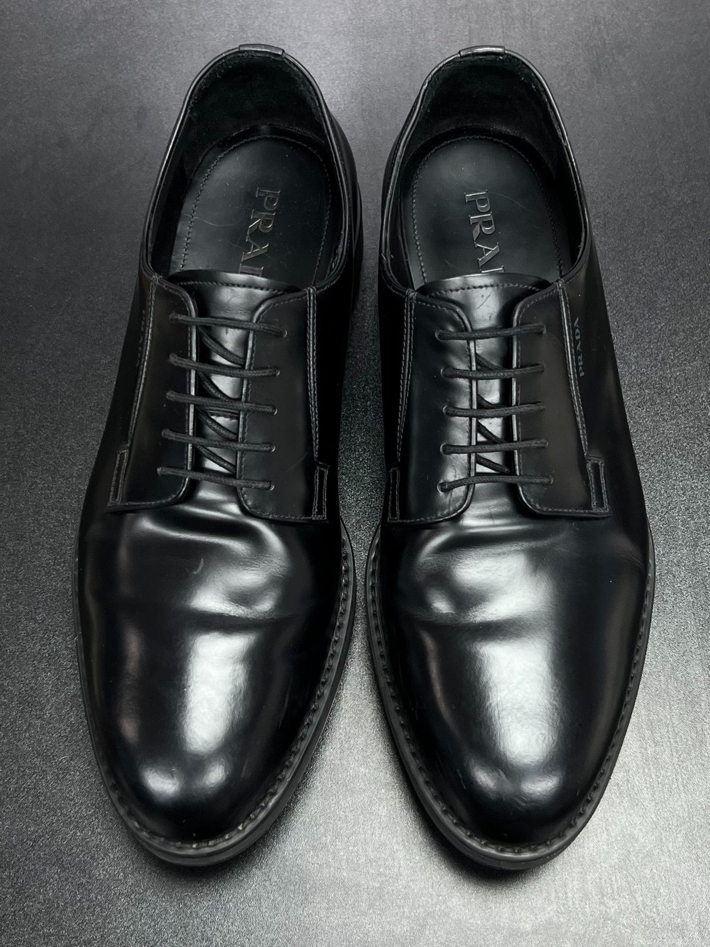 Prada Prada Formal Black Leather Shoes 10 Men Size US 10 / EU 43 - 3 Thumbnail