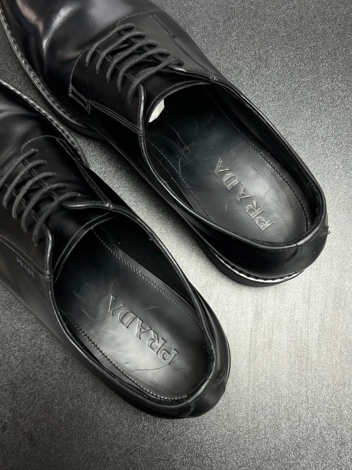 Prada Prada Formal Black Leather Shoes 10 Men Size US 10 / EU 43 - 4 Thumbnail