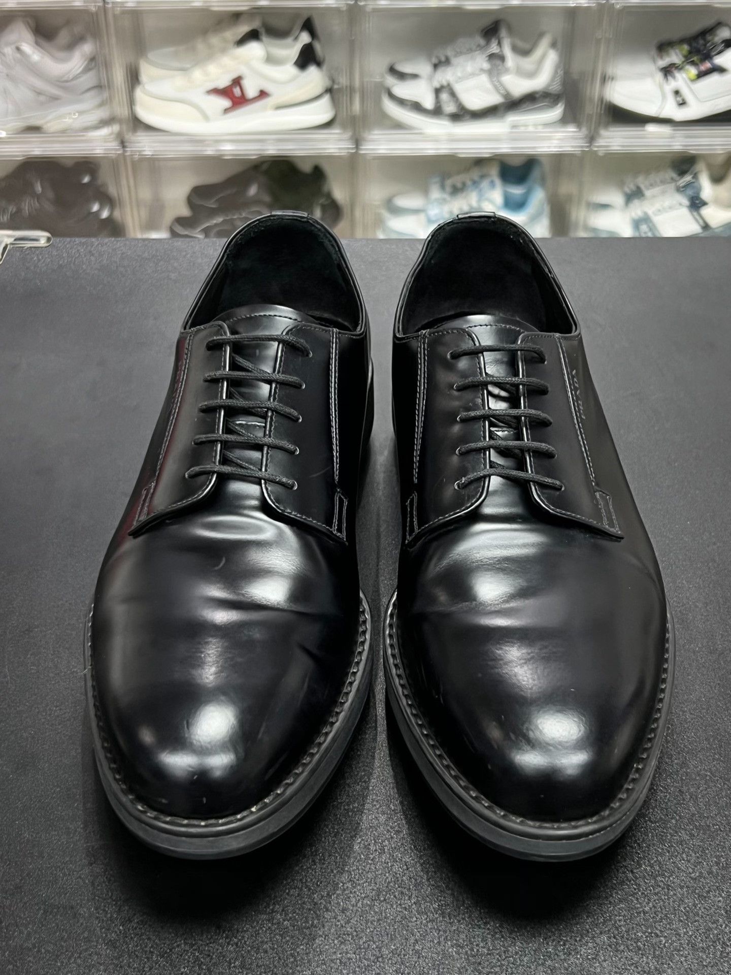 Prada Prada Formal Black Leather Shoes 10 Men Size US 10 / EU 43 - 2 Thumbnail