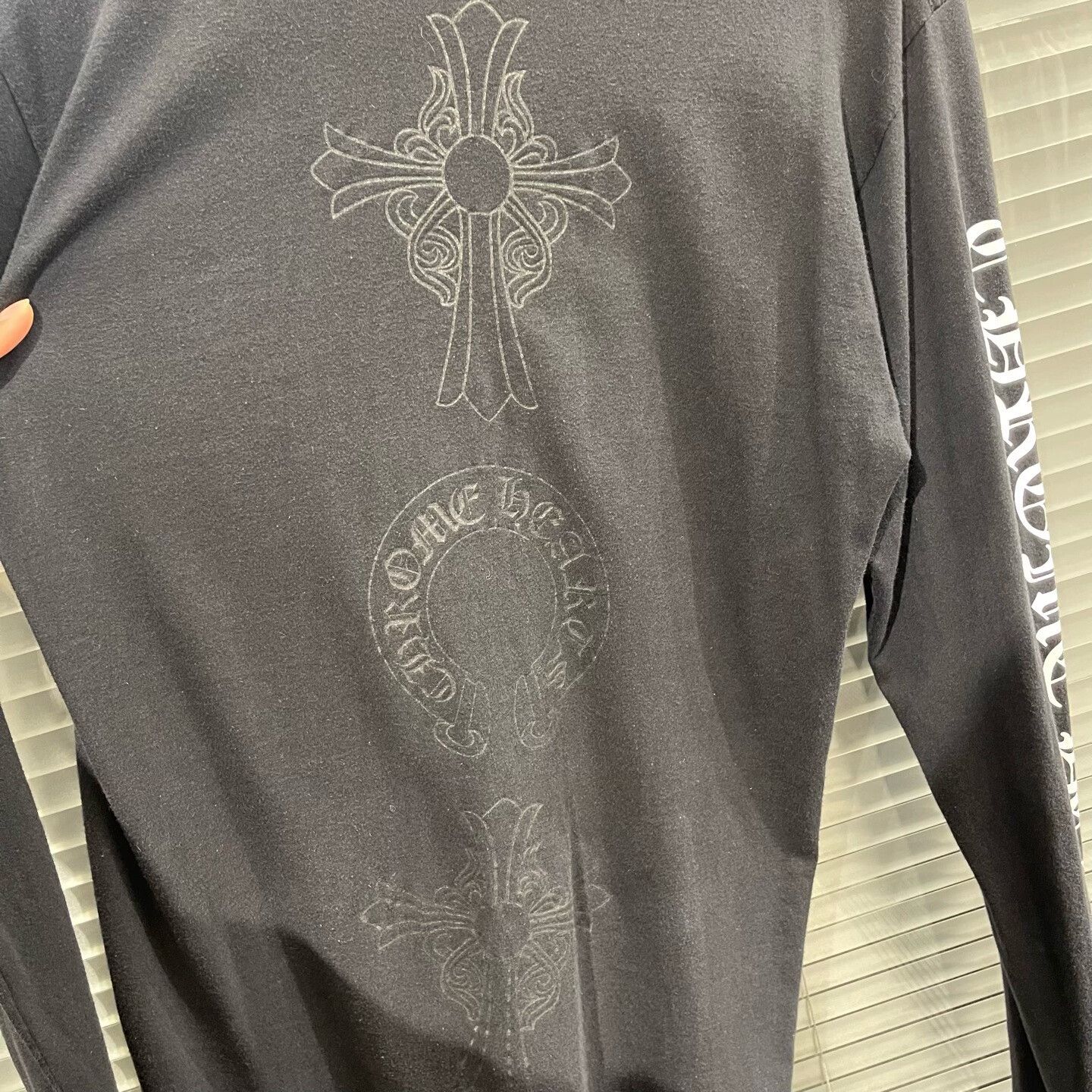 Chrome Hearts Chrome Hearts Cross Logo Long Sleeve T-Shirt M Size US M / EU 48-50 / 2 - 7 Thumbnail