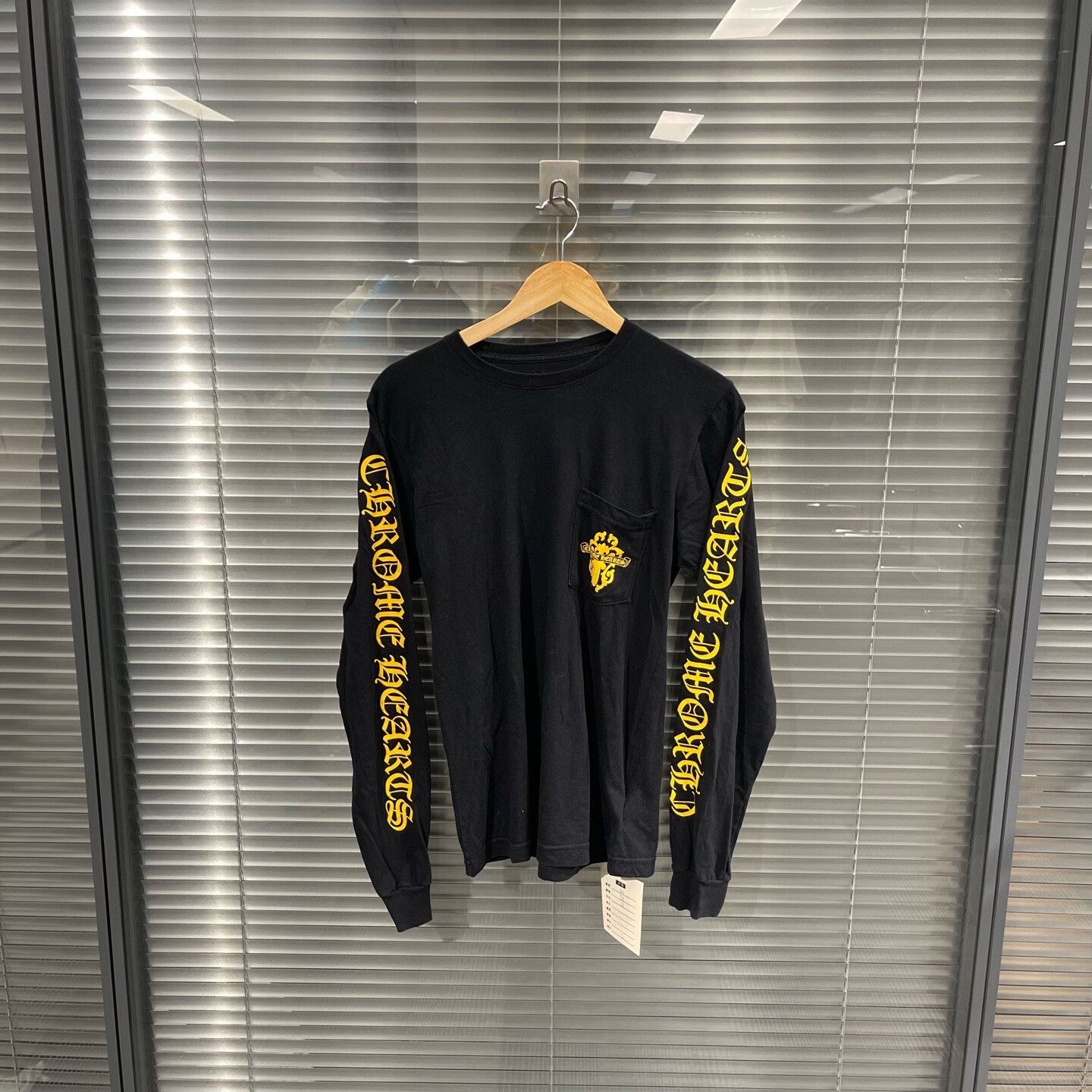 Chrome Hearts Chrome Hearts Yellow Script Long Sleeve T-Shirt Size S Size US S / EU 44-46 / 1 - 2 Thumbnail