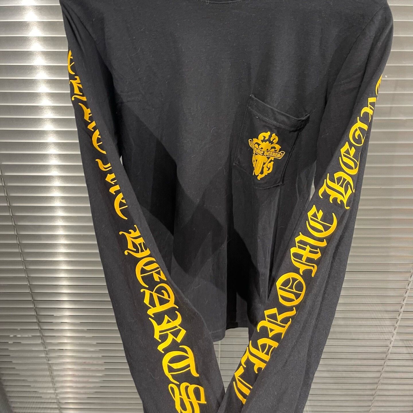 Chrome Hearts Chrome Hearts Yellow Script Long Sleeve T-Shirt Size S Size US S / EU 44-46 / 1 - 6 Thumbnail