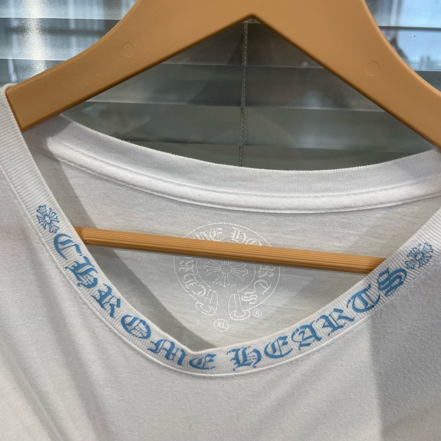 Chrome Hearts Chrome Hearts Blue Script Side Print T-Shirt XL Size US XL / EU 56 / 4 - 4 Thumbnail