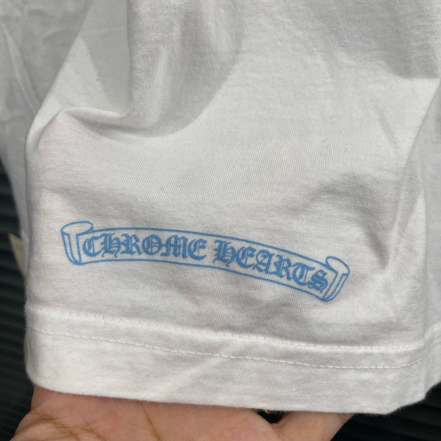 Chrome Hearts Chrome Hearts Blue Script Side Print T-Shirt XL Size US XL / EU 56 / 4 - 8 Thumbnail