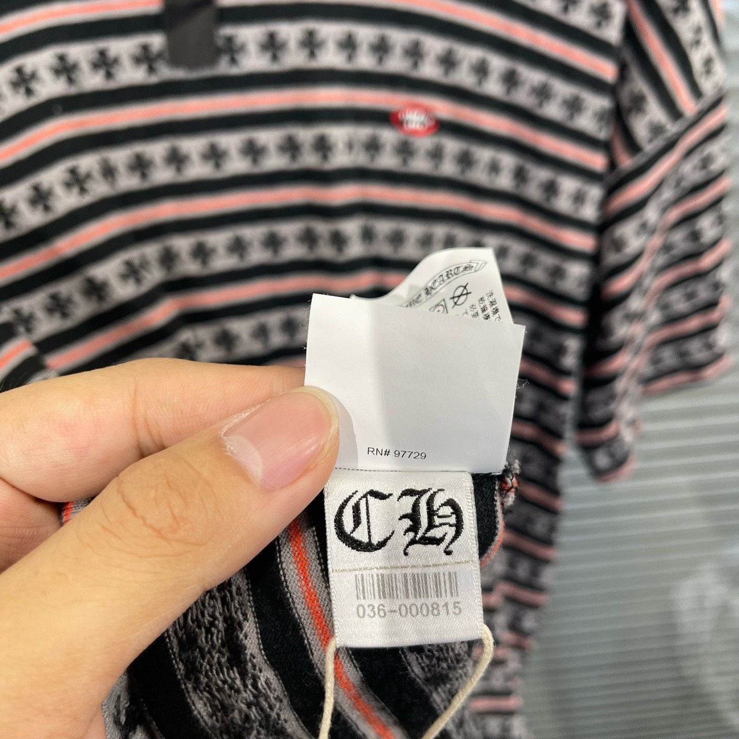 Chrome Hearts Chrome Hearts Matty Boy Chomper Striped T-Shirt S Size US S / EU 44-46 / 1 - 6 Thumbnail