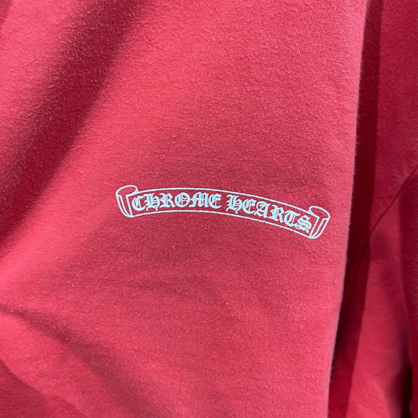 Chrome Hearts Chrome Hearts Scroll Logo Red Hoodie XL Size US XL / EU 56 / 4 - 5 Thumbnail