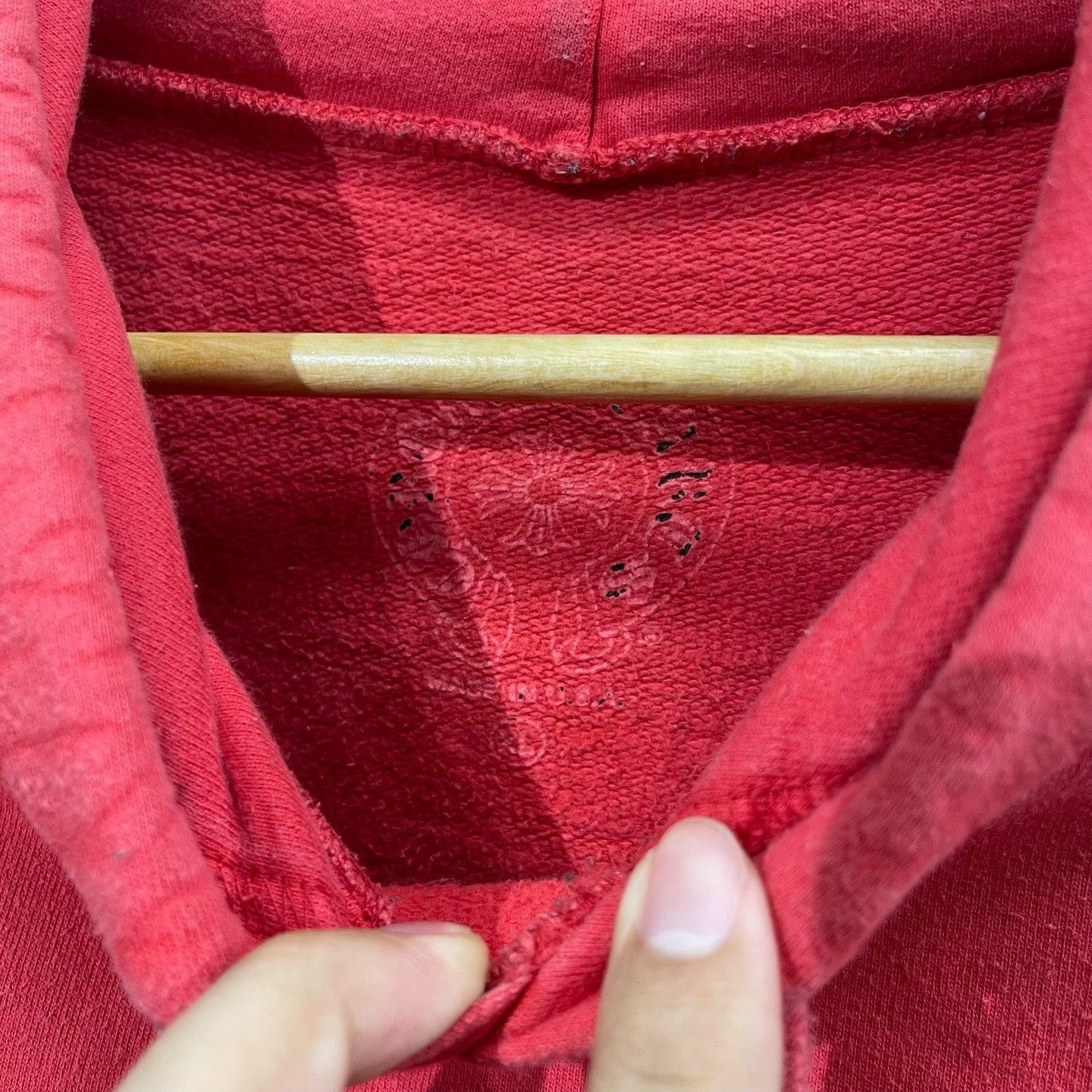 Chrome Hearts Chrome Hearts Scroll Logo Red Hoodie XL Size US XL / EU 56 / 4 - 4 Thumbnail