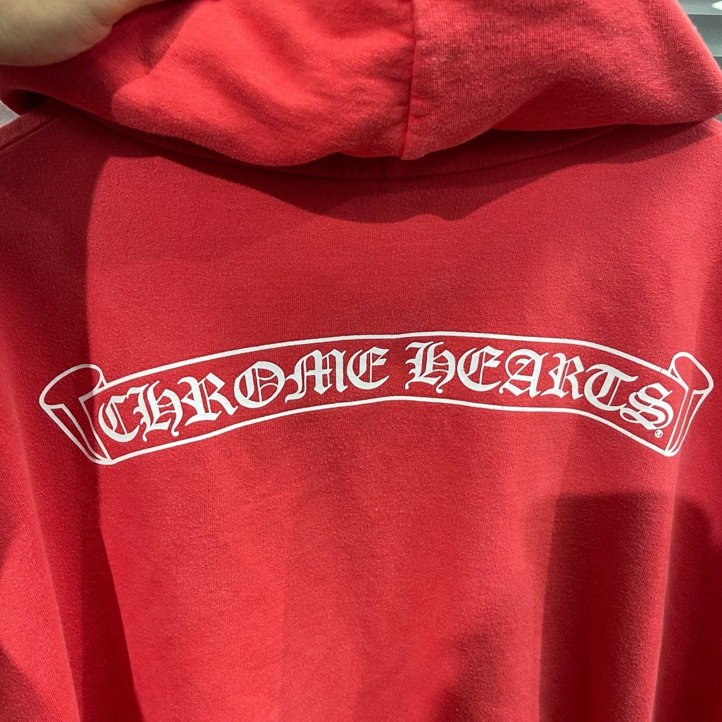 Chrome Hearts Chrome Hearts Scroll Logo Red Hoodie XL Size US XL / EU 56 / 4 - 8 Thumbnail