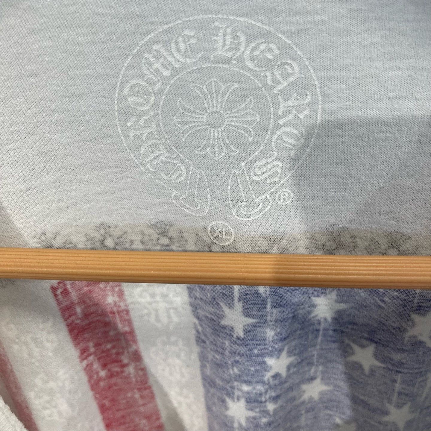 Chrome Hearts Chrome Hearts USA Flag Print Long Sleeve Shirt Size XL Size US XL / EU 56 / 4 - 4 Thumbnail