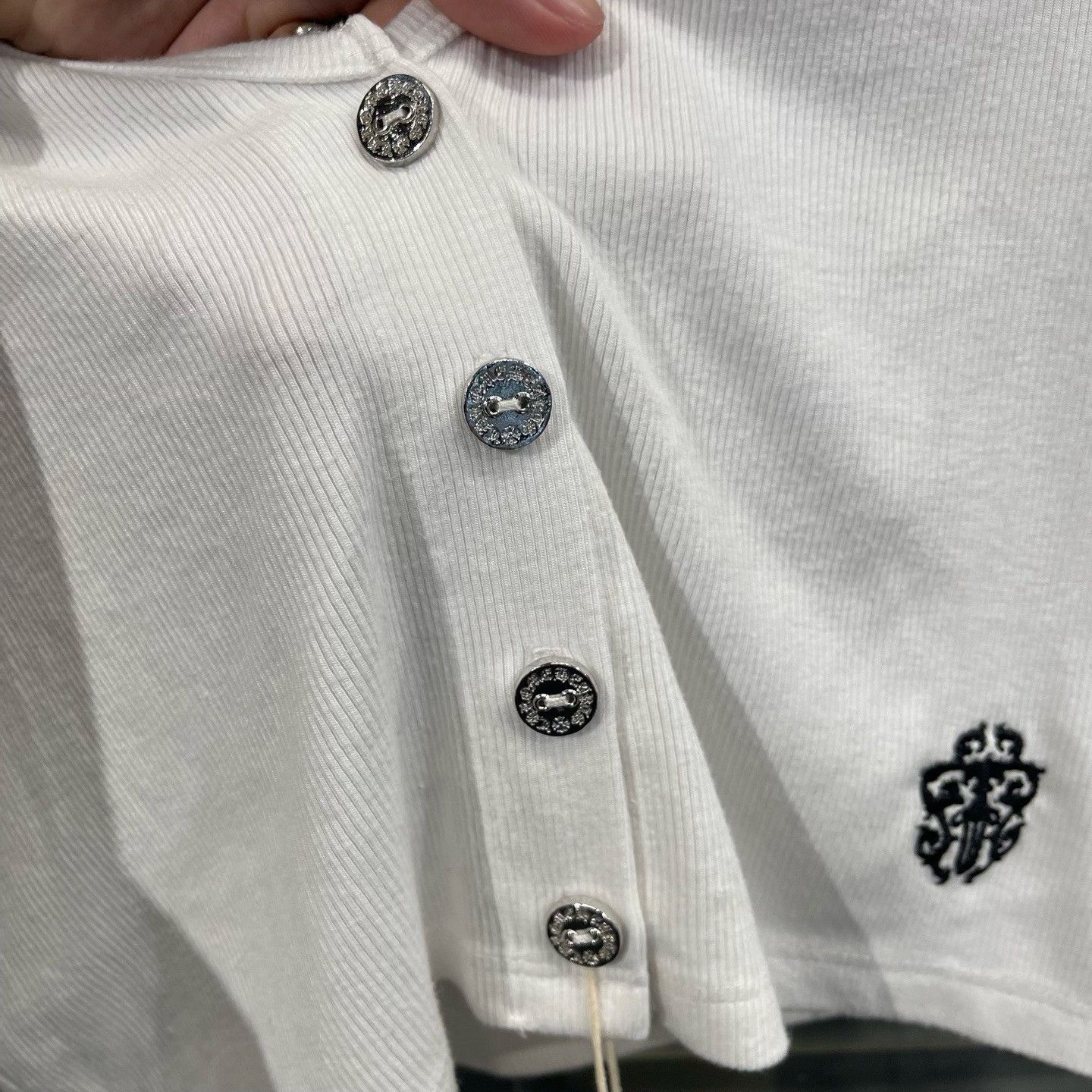 Chrome Hearts Chrome Hearts Dagger Embroidery Cropped Cardigan S Size S / US 4 / IT 40 - 4 Thumbnail