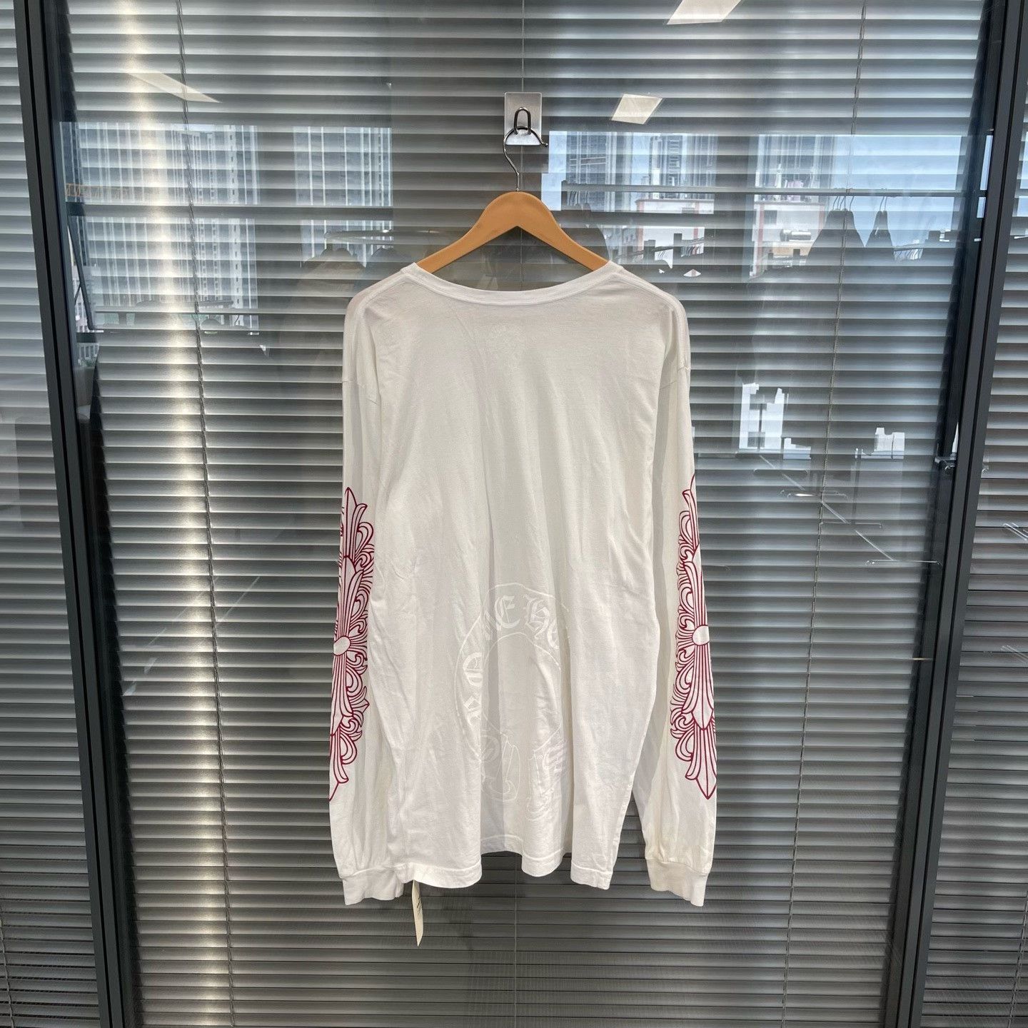 Chrome Hearts Chrome Hearts Red Cross Logo Long Sleeve T-Shirt XL Size US XL / EU 56 / 4 - 3 Thumbnail