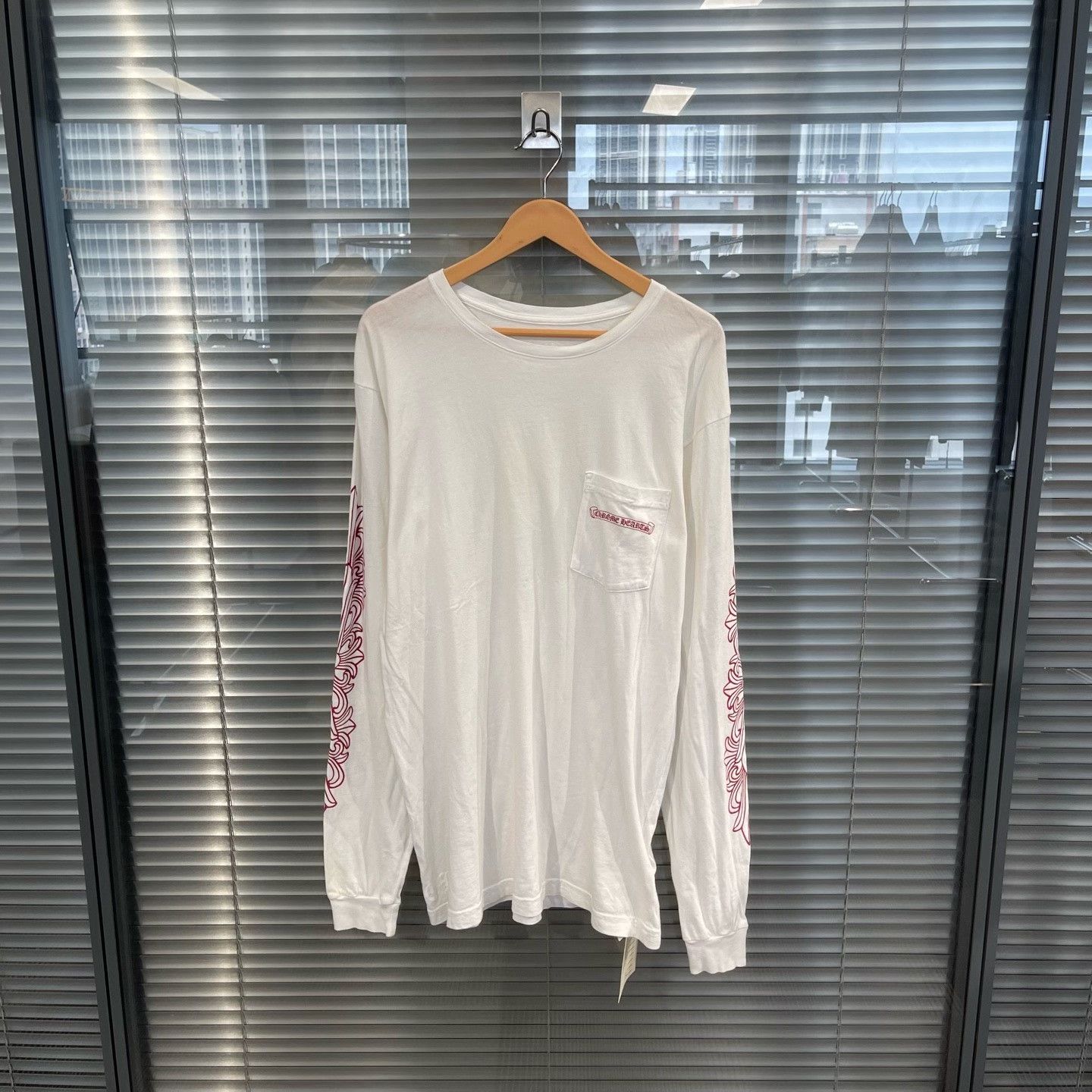 Chrome Hearts Chrome Hearts Red Cross Logo Long Sleeve T-Shirt XL Size US XL / EU 56 / 4 - 2 Thumbnail