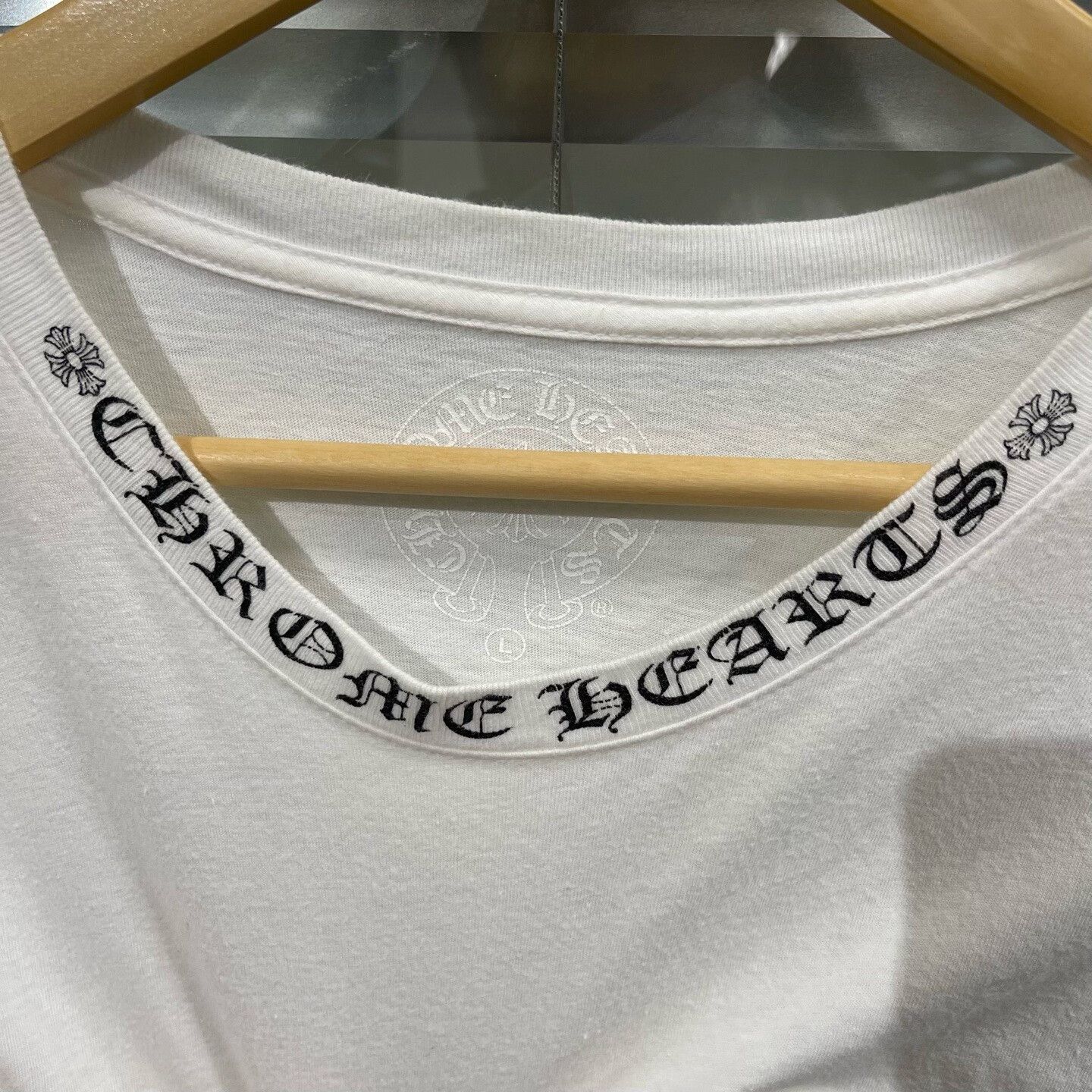 Chrome Hearts Chrome Hearts Script Neck Long Sleeve T-Shirt L Size US L / EU 52-54 / 3 - 4 Thumbnail
