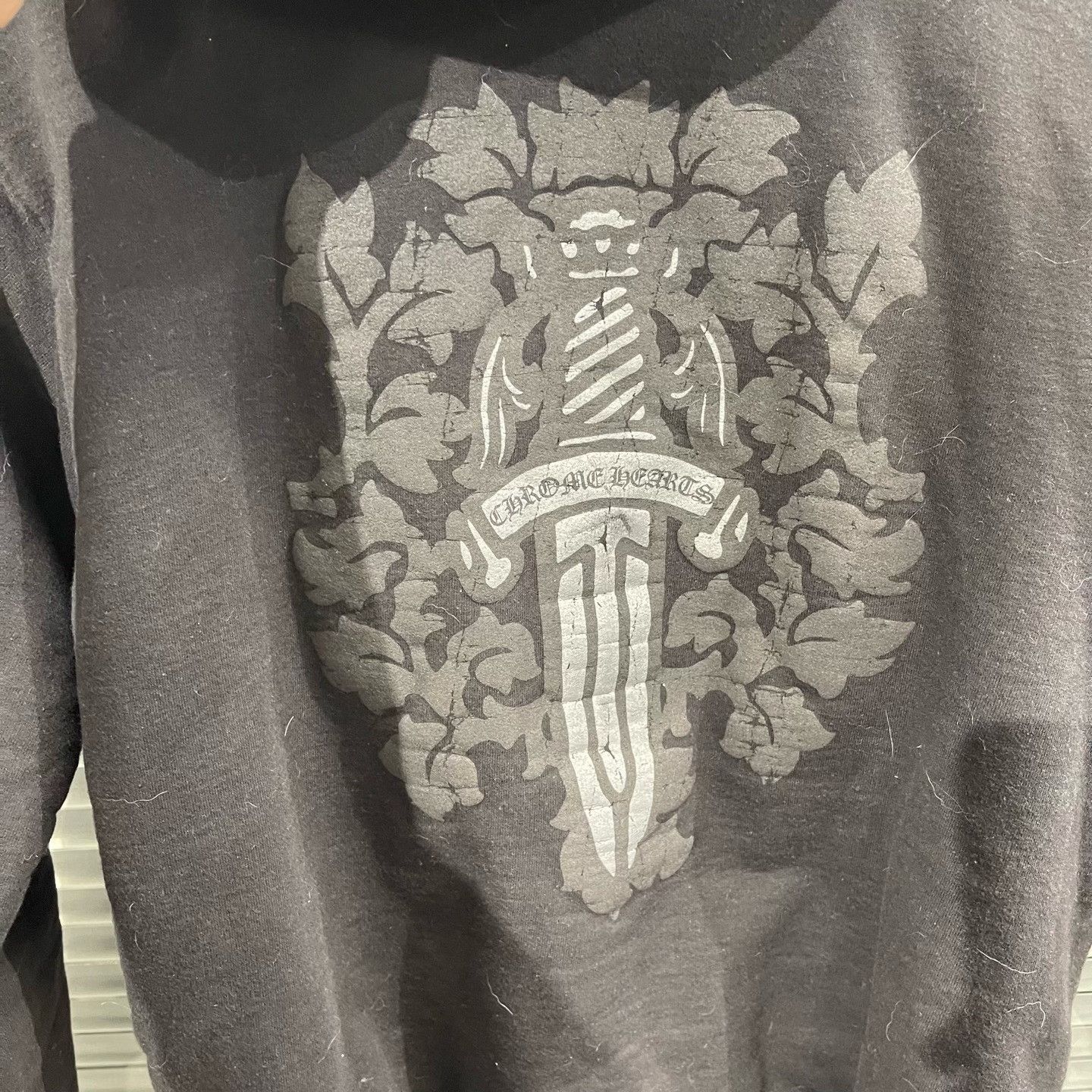Chrome Hearts Chrome Hearts Dagger Vine Graphic Zip Hoodie Size S Size US S / EU 44-46 / 1 - 7 Thumbnail