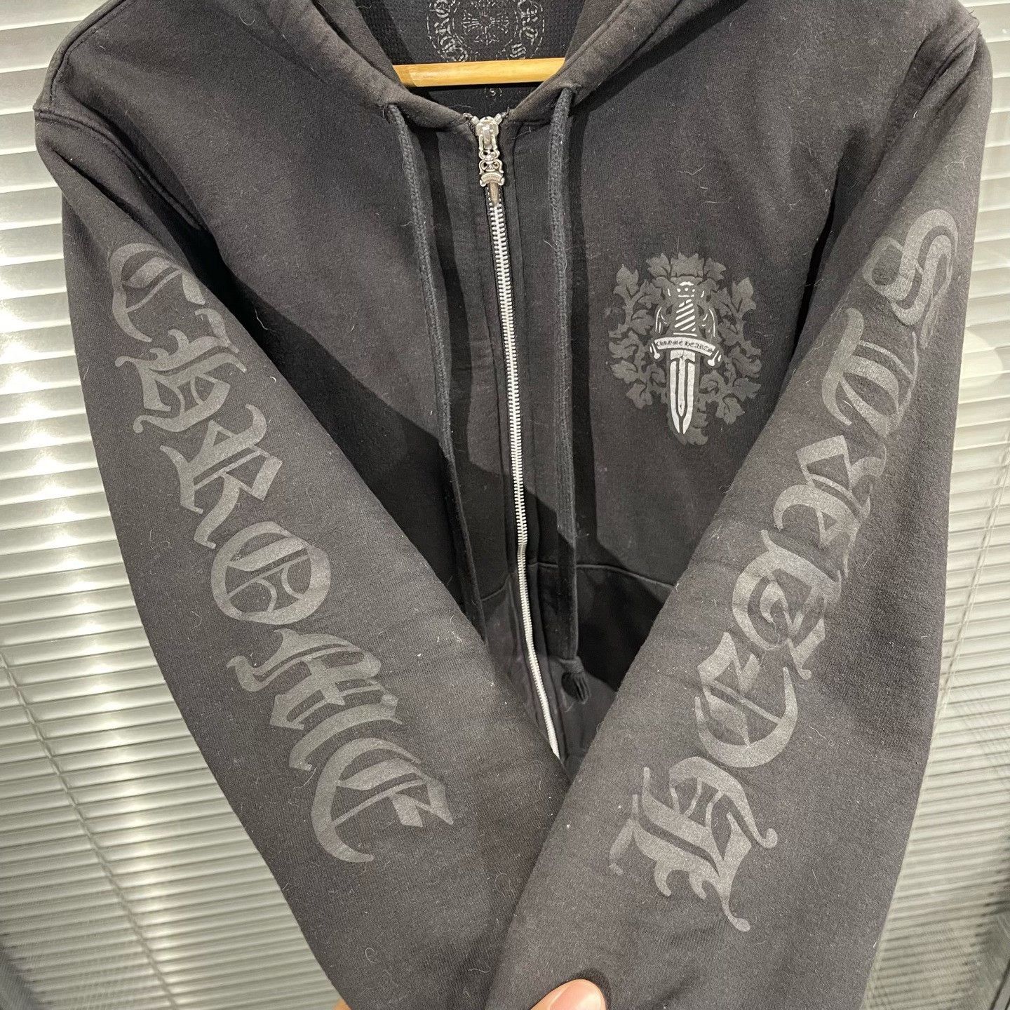 Chrome Hearts Chrome Hearts Dagger Vine Graphic Zip Hoodie Size S Size US S / EU 44-46 / 1 - 6 Thumbnail