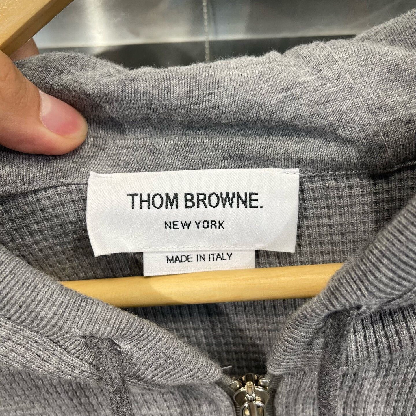 Thom Browne Thom Browne Waffle Knit 4-Bar Zip Hoodie 4 Size US XL / EU 56 / 4 - 4 Thumbnail