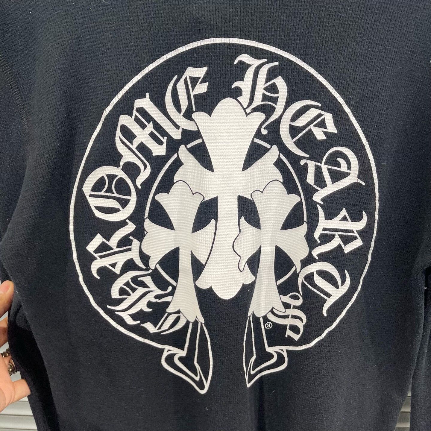 Chrome Hearts Chrome Hearts Horseshoe Cross Waffle Long Sleeve Size L Size US L / EU 52-54 / 3 - 6 Thumbnail