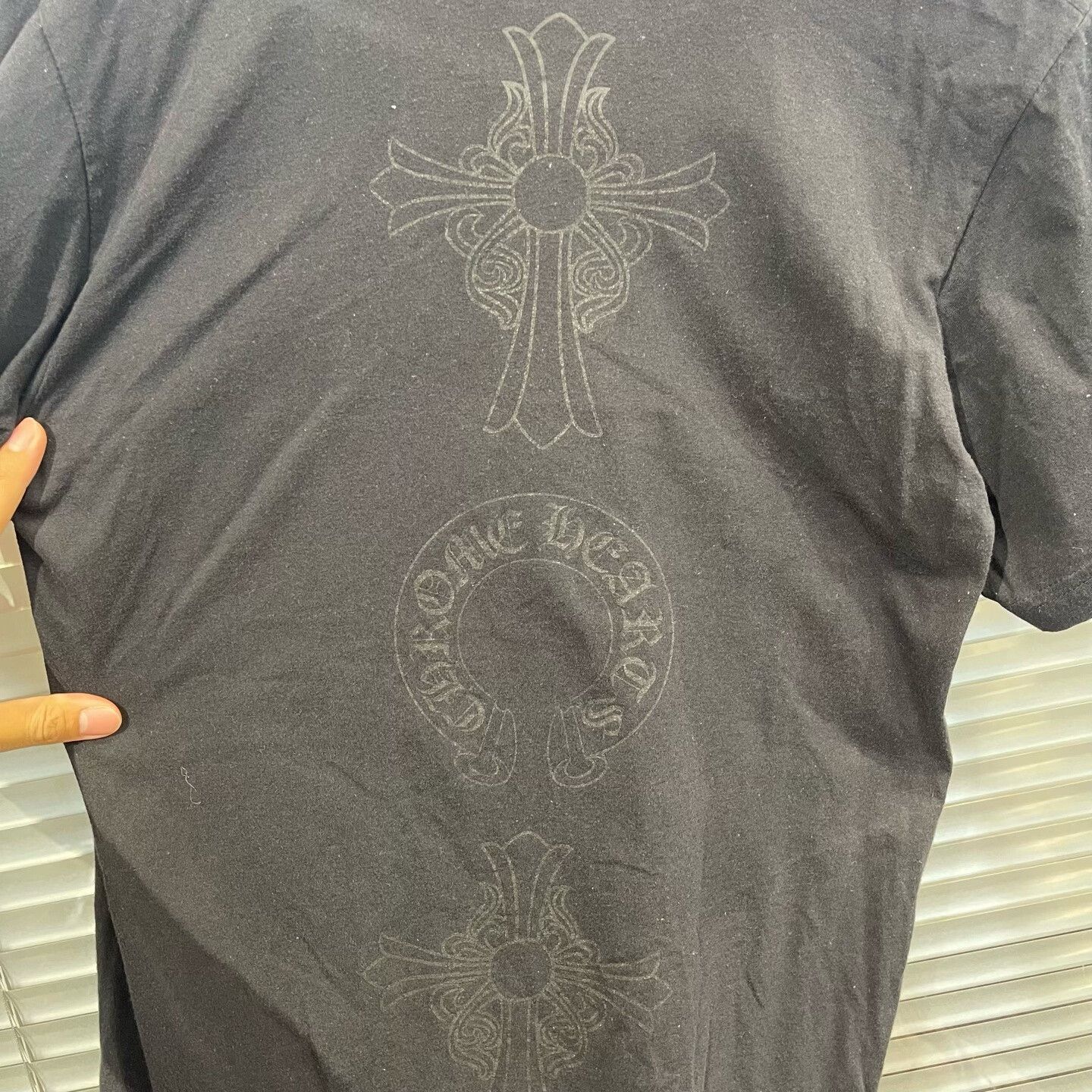 Chrome Hearts Chrome Hearts Shadow Cross Pocket T-Shirt Size M Size US M / EU 48-50 / 2 - 7 Thumbnail
