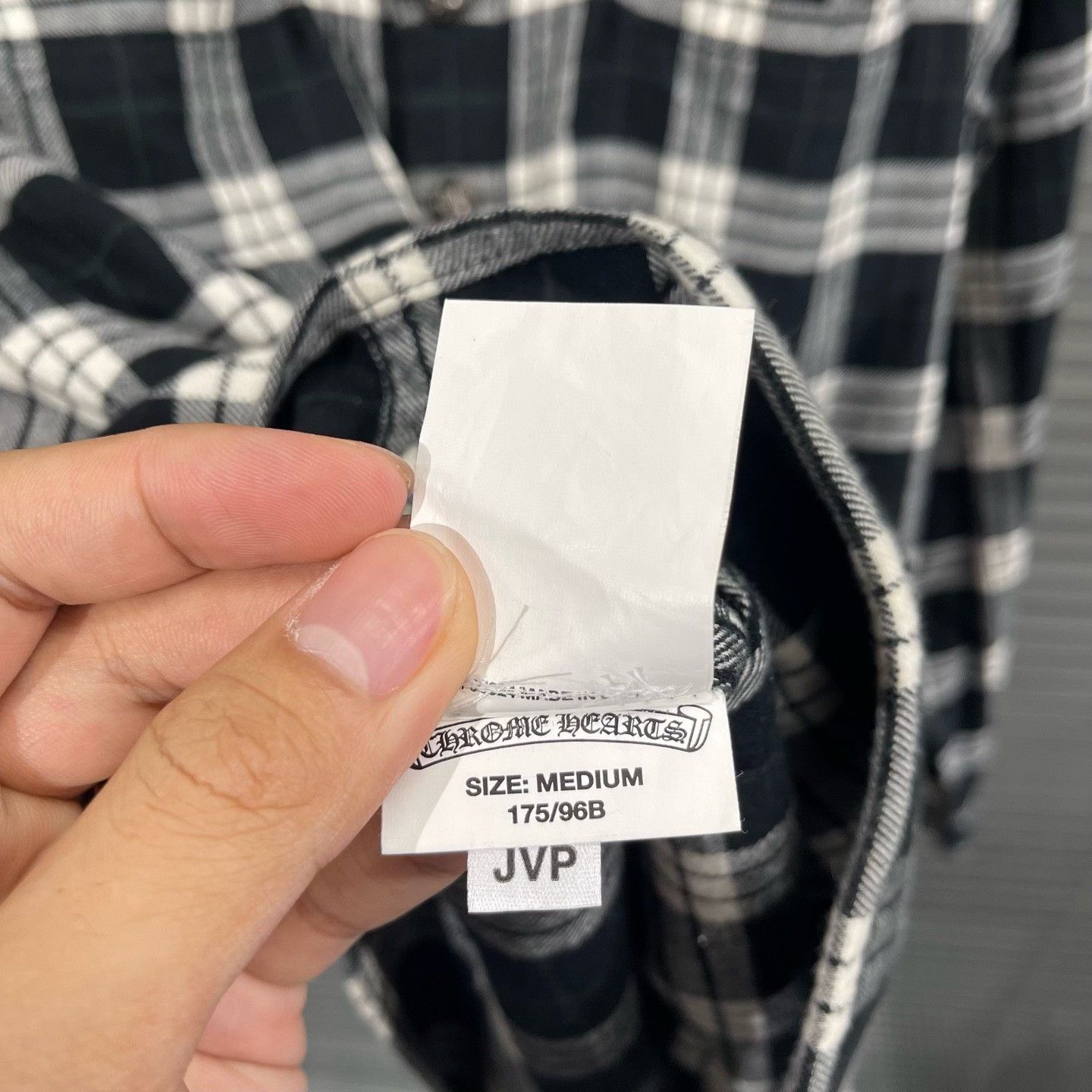 Chrome Hearts Chrome Hearts Cross Patch Plaid Flannel Shirt M Size US M / EU 48-50 / 2 - 7 Thumbnail