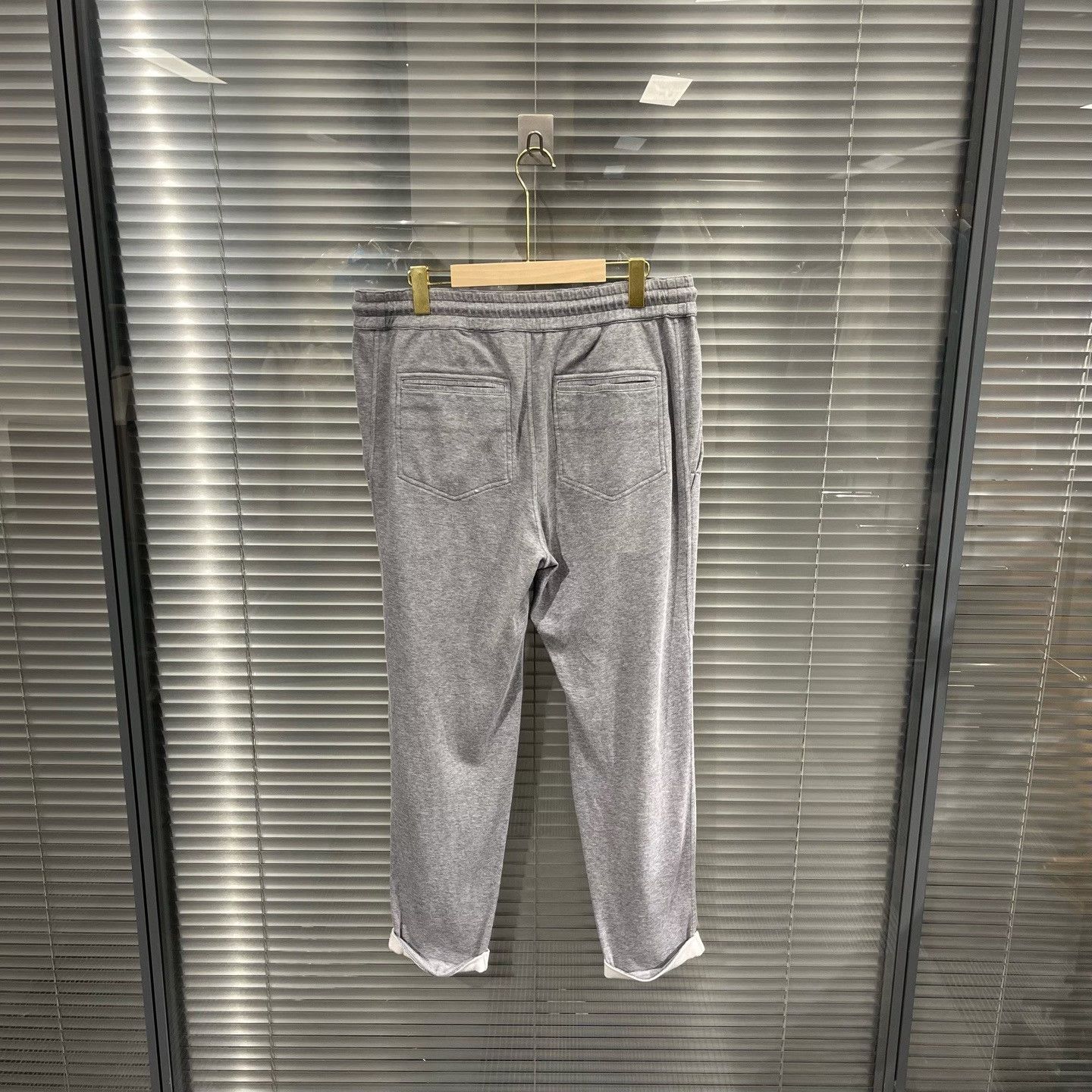 Brunello Cucinelli Brunello Cucinelli Gray Cotton Blend Joggers Size M Size US 32 / EU 48 - 3 Thumbnail