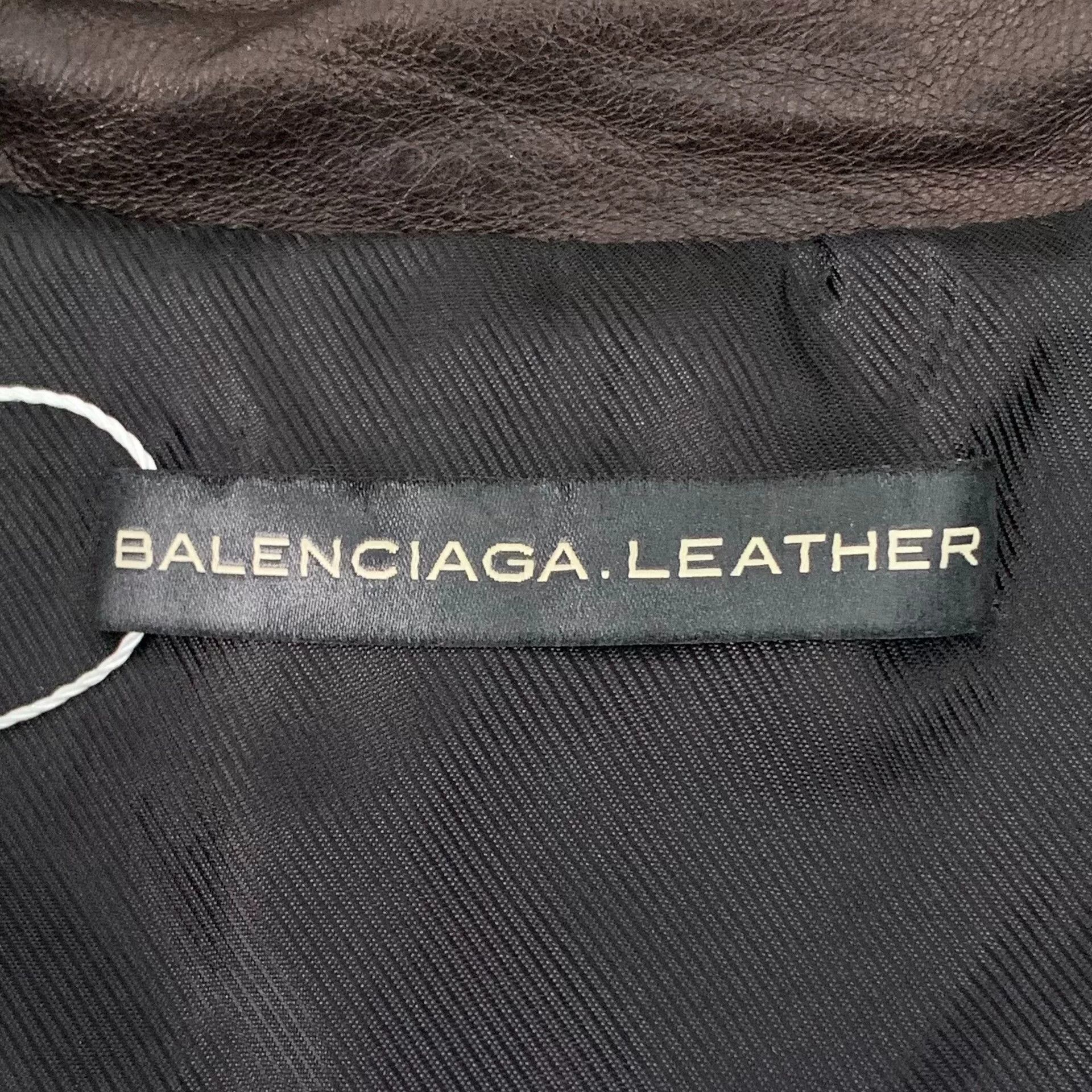 Balenciaga Balenciaga Lambskin Biker Leather Jacket 38 Size S / US 4 / IT 40 - 6 Thumbnail