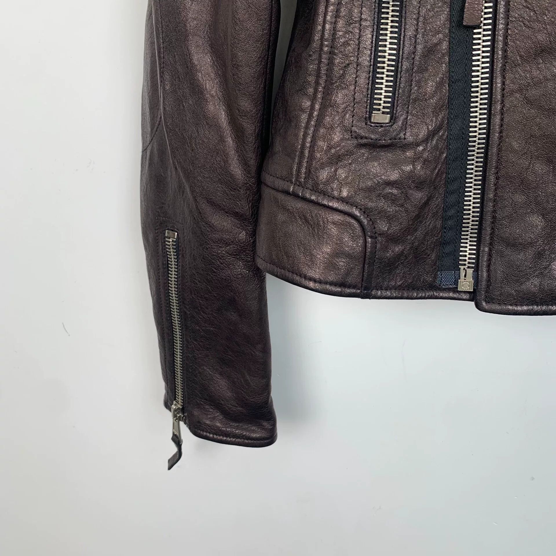 Balenciaga Balenciaga Lambskin Biker Leather Jacket 38 Size S / US 4 / IT 40 - 5 Thumbnail