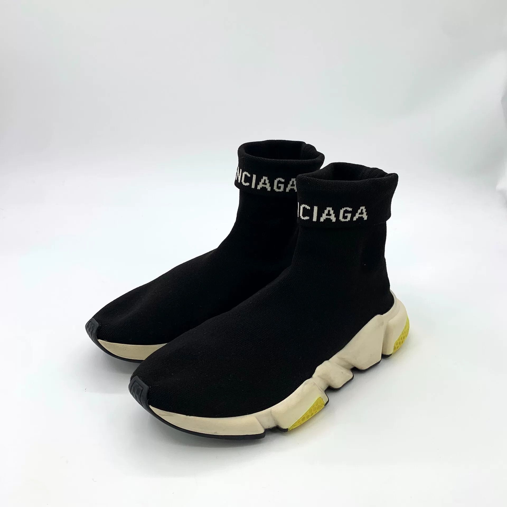 Balenciaga Balenciaga Logo Knit Speed Trainer Size 40 Size US 7 / EU 40 - 2 Thumbnail