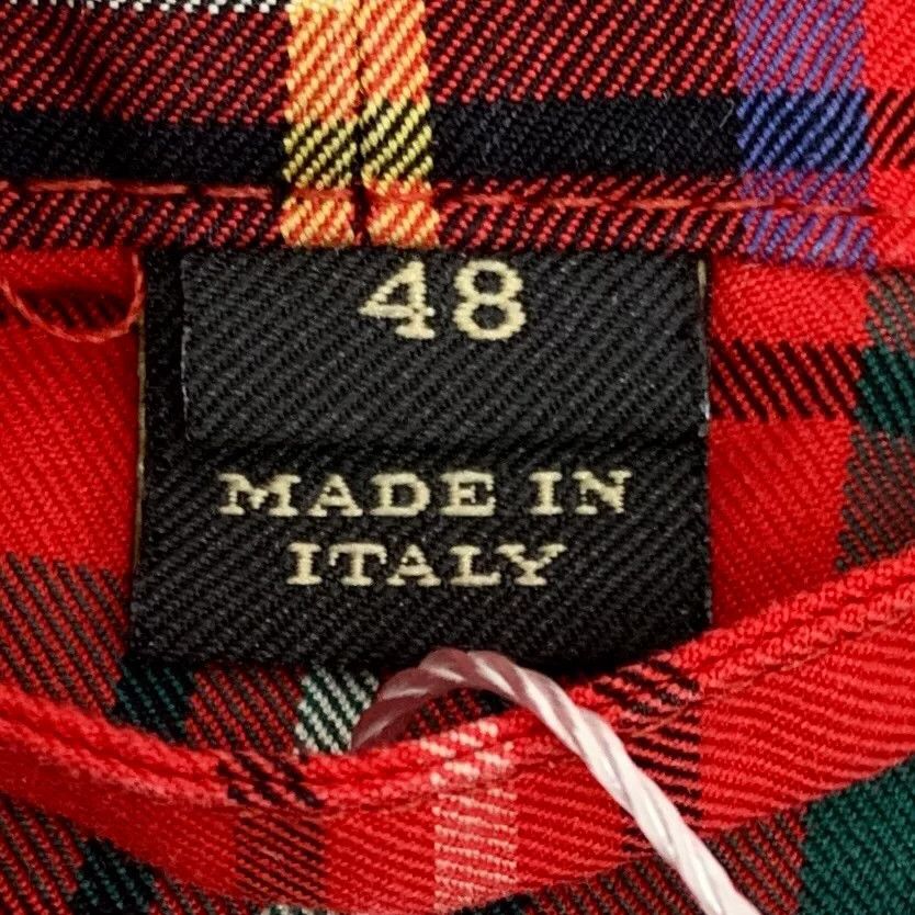 Burberry Burberry Red Plaid Cotton Zip Hoodie Size 48 Size US M / EU 48-50 / 2 - 7 Thumbnail