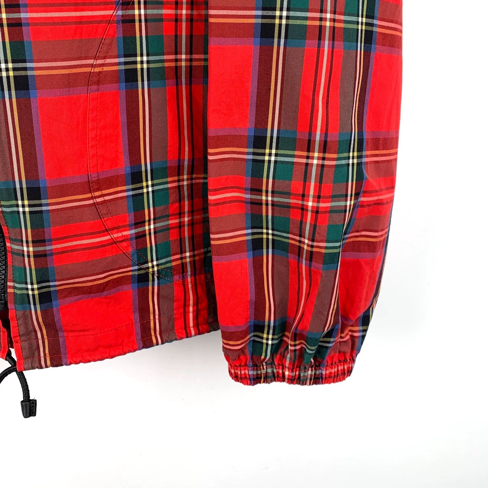 Burberry Burberry Red Plaid Cotton Zip Hoodie Size 48 Size US M / EU 48-50 / 2 - 5 Thumbnail