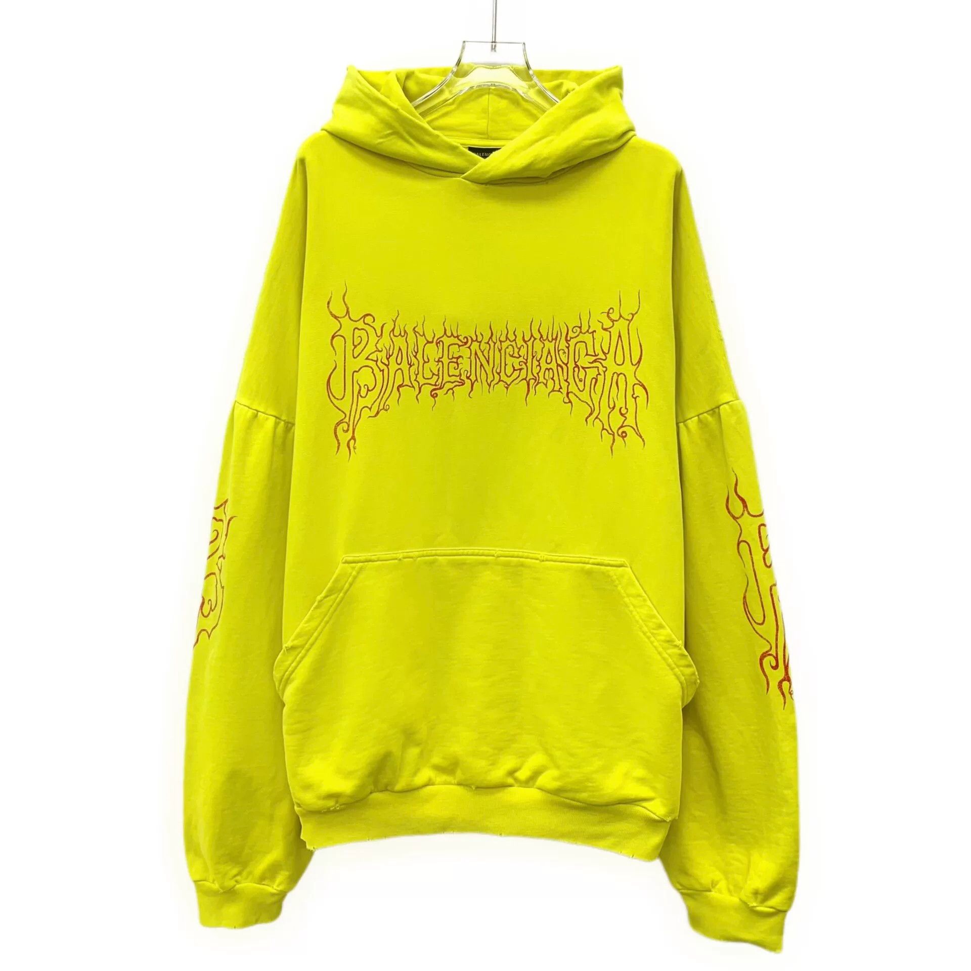 Balenciaga Balenciaga Flame Print Hoodie Size M Size US M / EU 48-50 / 2 - 2 Thumbnail