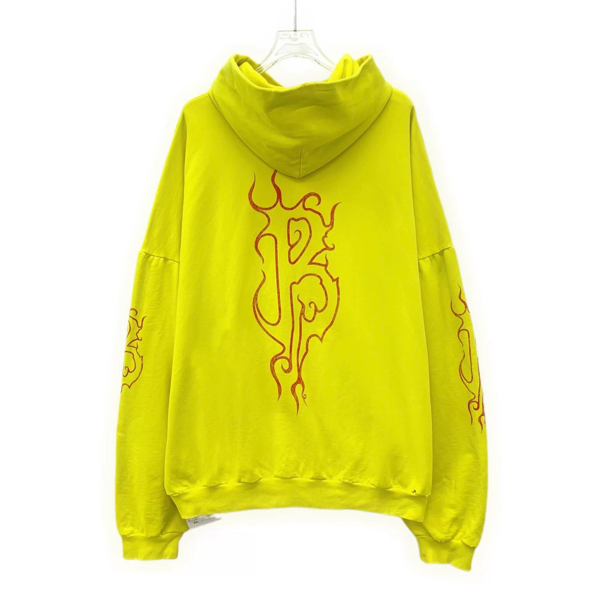 Balenciaga Balenciaga Flame Print Hoodie Size M Size US M / EU 48-50 / 2 - 3 Thumbnail