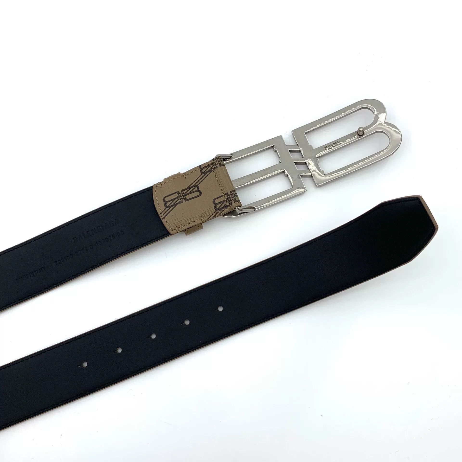 Balenciaga Balenciaga Monogram BB Buckle Belt Size 80 / 32 Size 32 - 6 Thumbnail