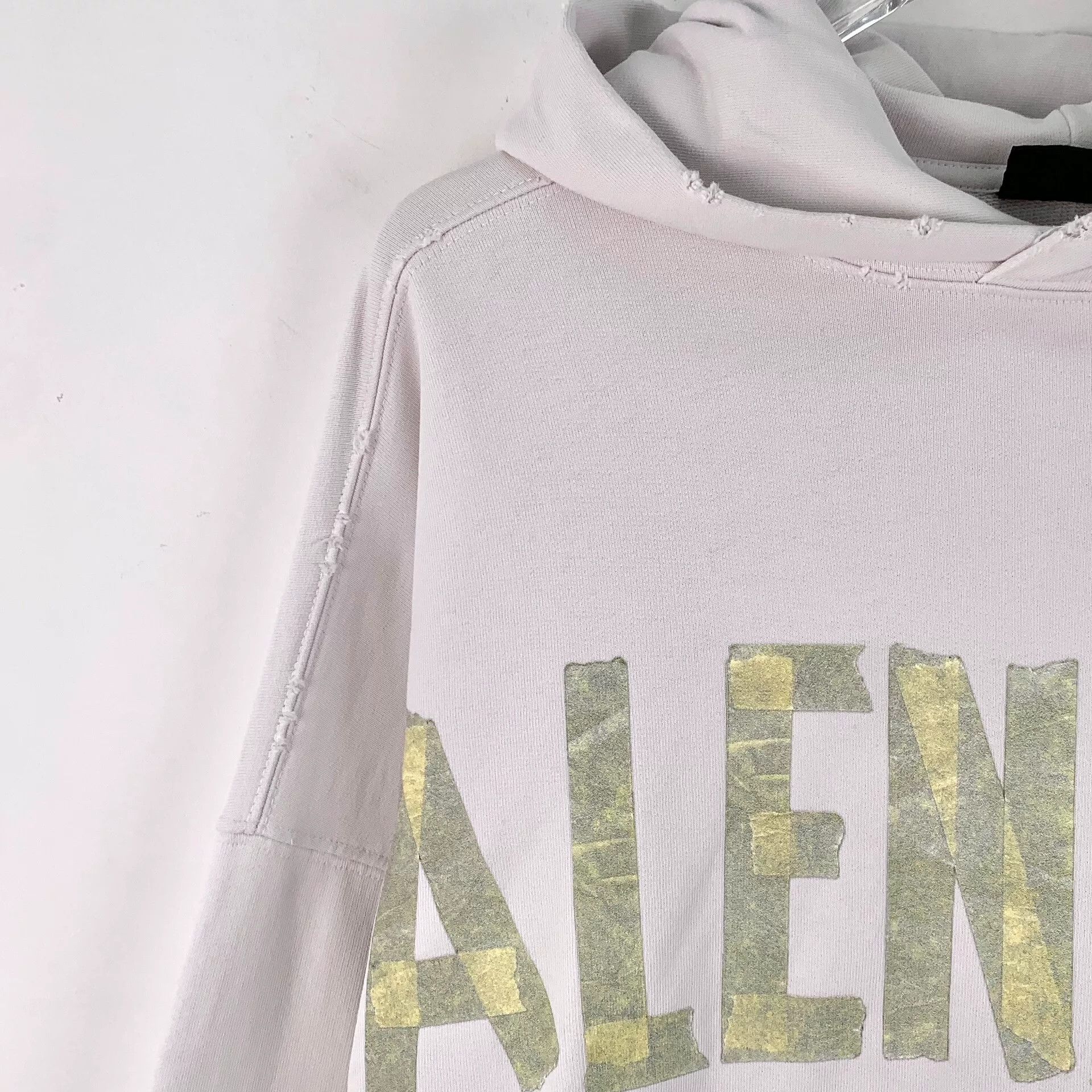 Balenciaga Balenciaga Distressed Tape Logo Hoodie XS Size US XS / EU 42 / 0 - 4 Thumbnail