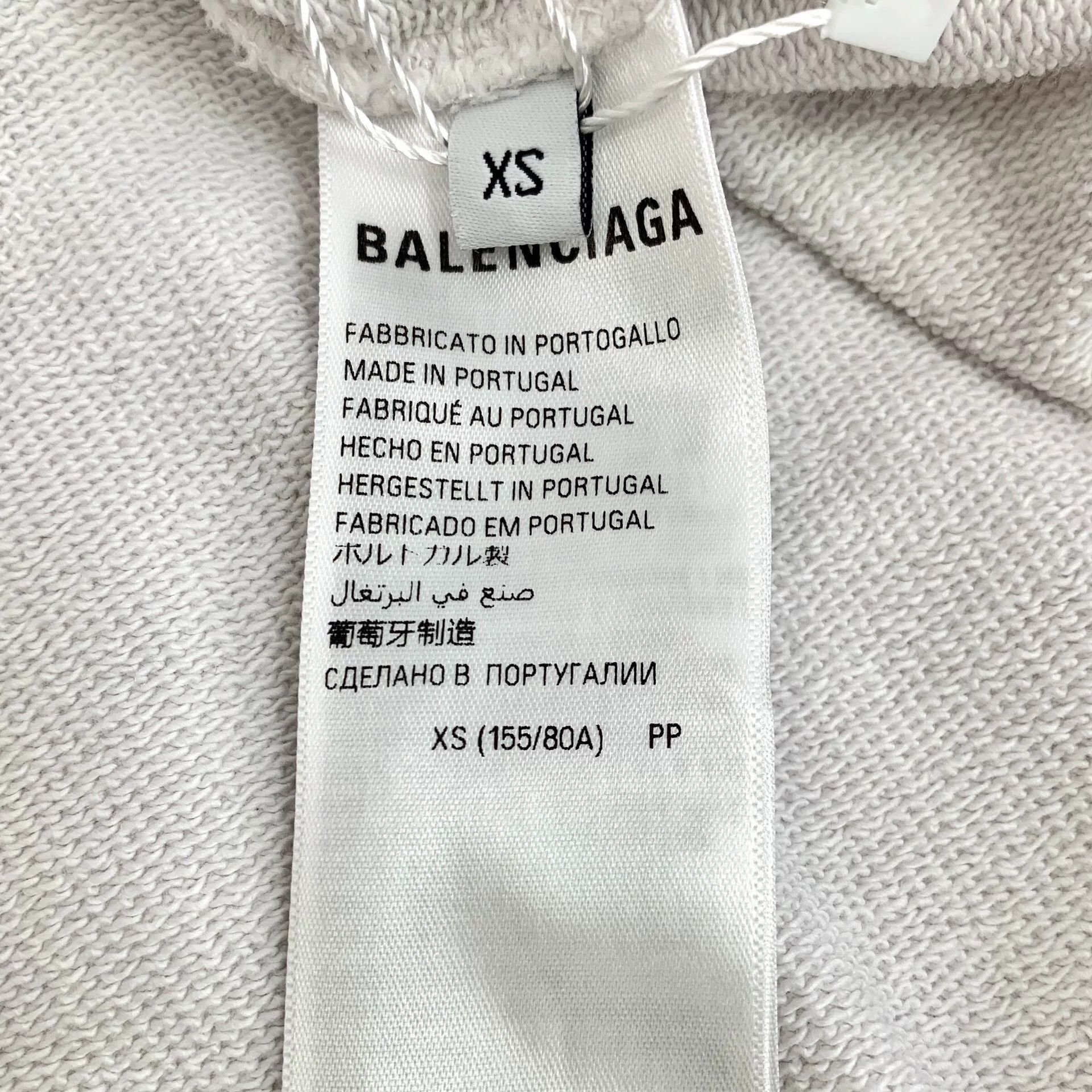 Balenciaga Balenciaga Distressed Tape Logo Hoodie XS Size US XS / EU 42 / 0 - 8 Thumbnail