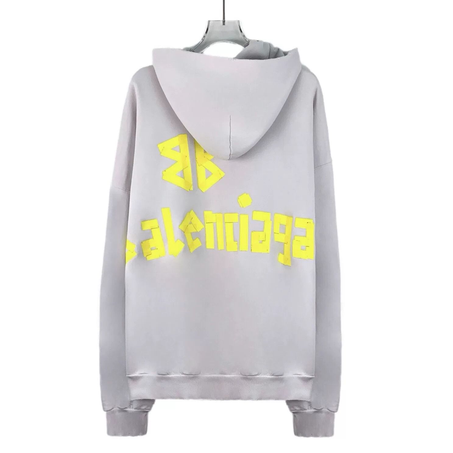 Balenciaga Balenciaga Distressed Tape Logo Hoodie XS Size US XS / EU 42 / 0 - 3 Thumbnail