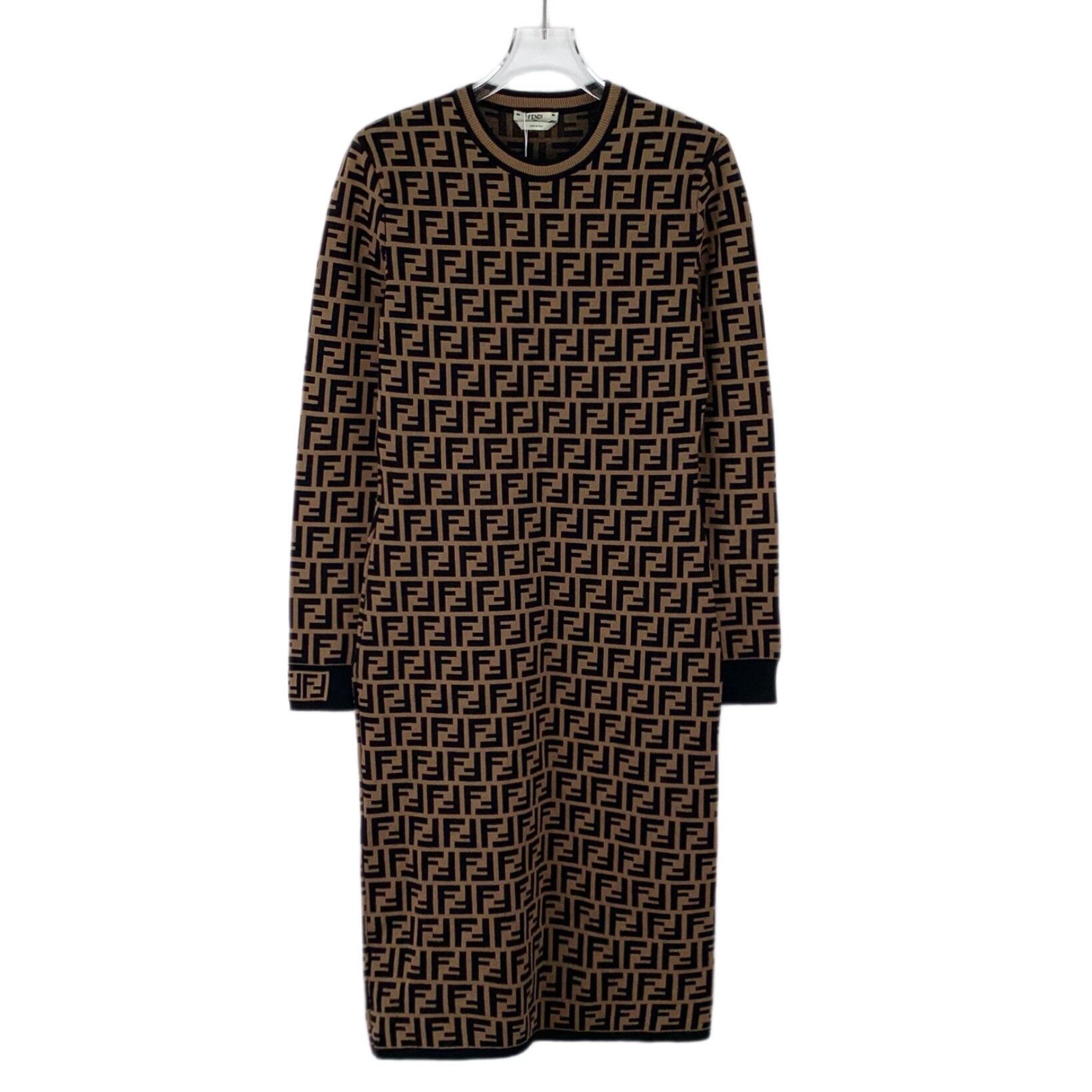 Fendi Fendi Monogram Knit Midi Dress IT 38 Size XS / US 0-2 / IT 36-38 - 2 Thumbnail