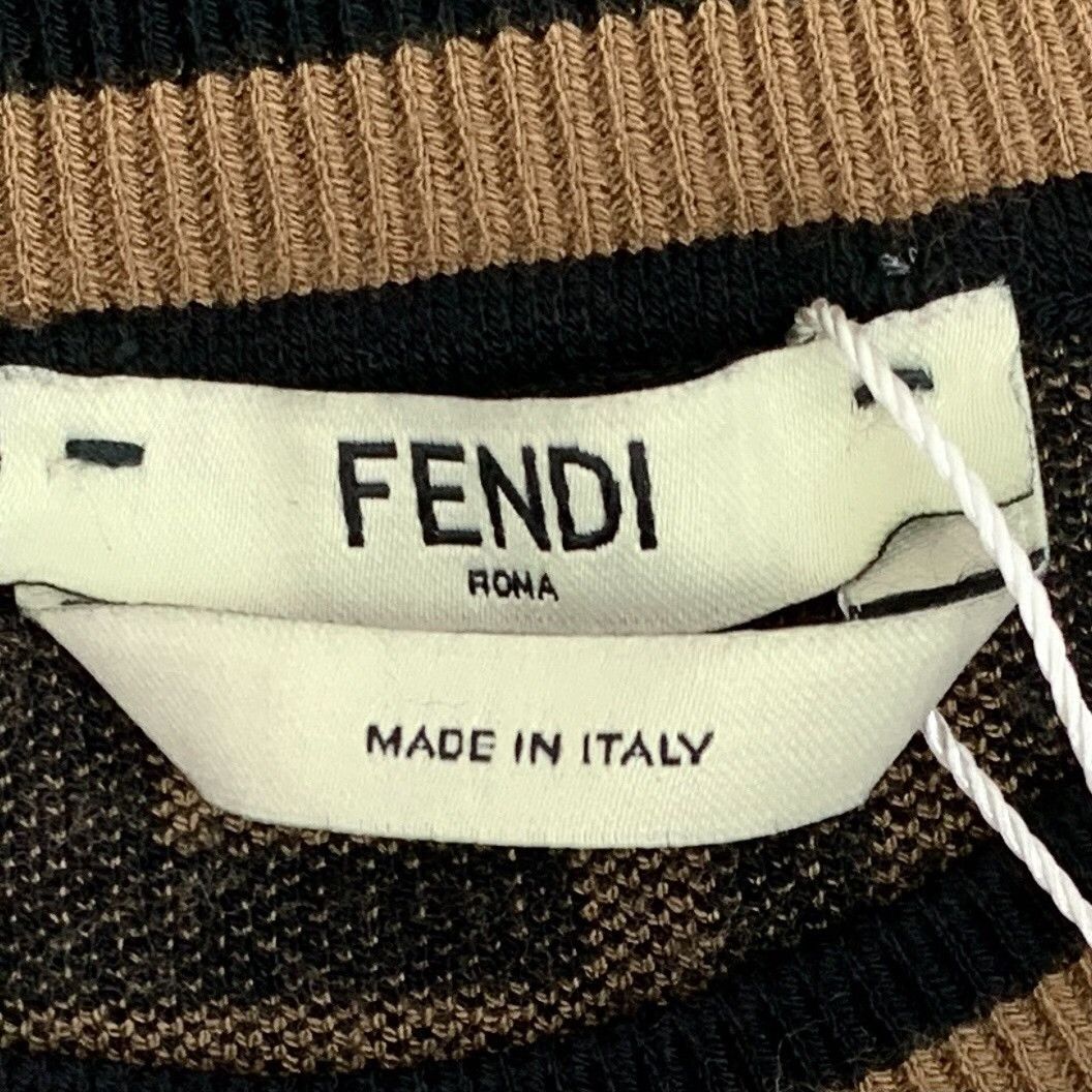 Fendi Fendi Monogram Knit Midi Dress IT 38 Size XS / US 0-2 / IT 36-38 - 7 Thumbnail
