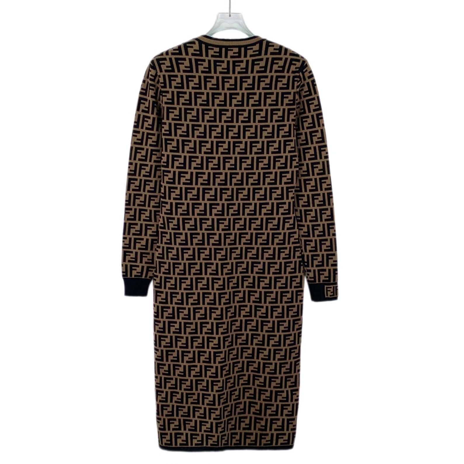 Fendi Fendi Monogram Knit Midi Dress IT 38 Size XS / US 0-2 / IT 36-38 - 3 Thumbnail